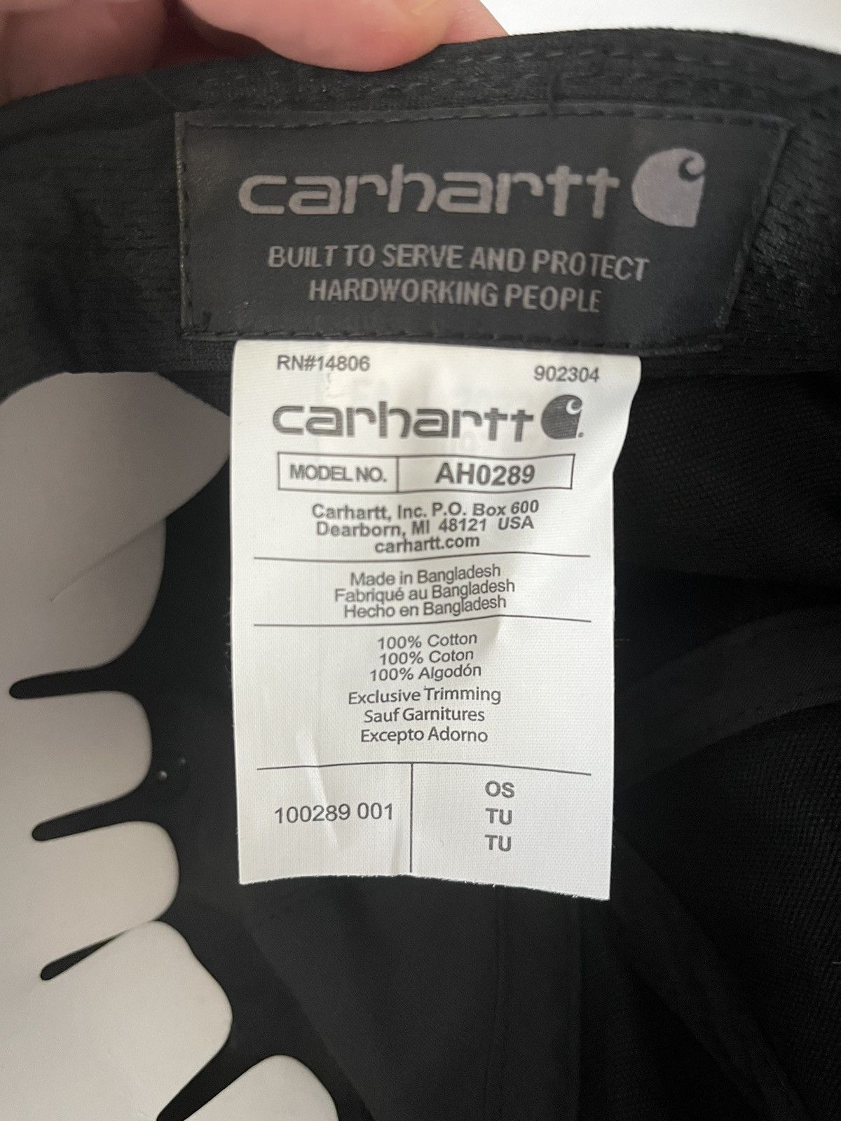 Carhartt Carhartt Black Baseball Caps | One Size | Unisex | Brand New Size ONE SIZE - 4 Thumbnail