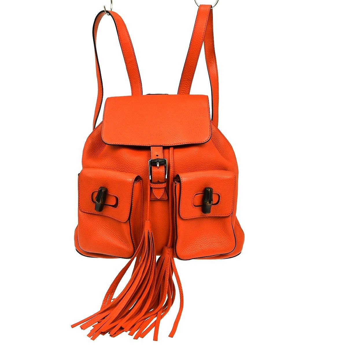 Gucci Gucci Bamboo Tassel Backpack Leather Size ONE SIZE - 1 Thumbnail