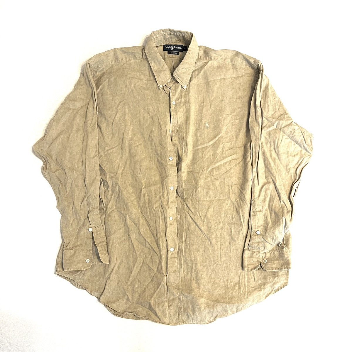 Ralph Lauren Blake Beige Linen Shirt