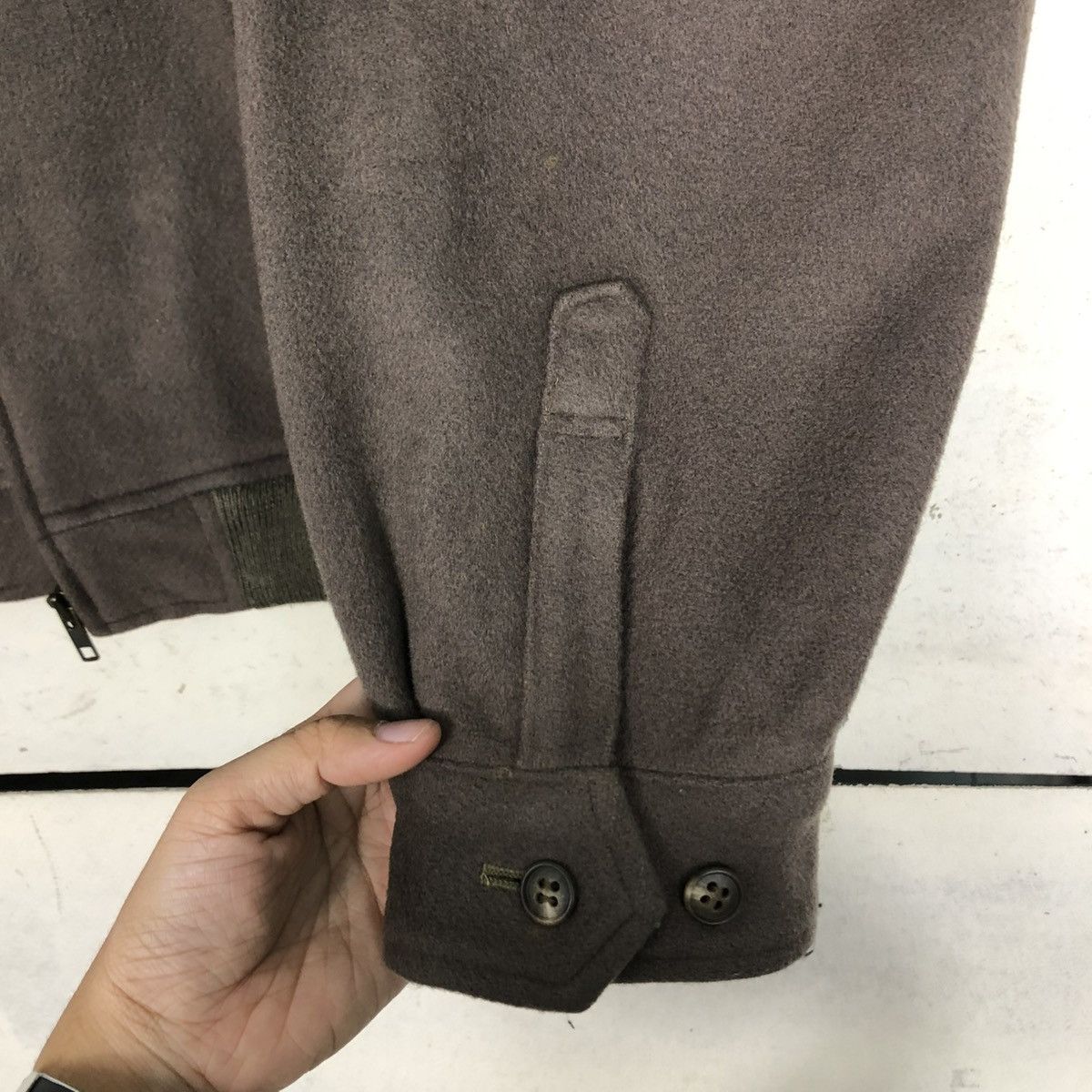 Vintage 🔥RICH BLACK VINTAGE BOMBER WOOL JACKET TENSON ISSEY MIYAKE Size US L / EU 52-54 / 3 - 17 Thumbnail