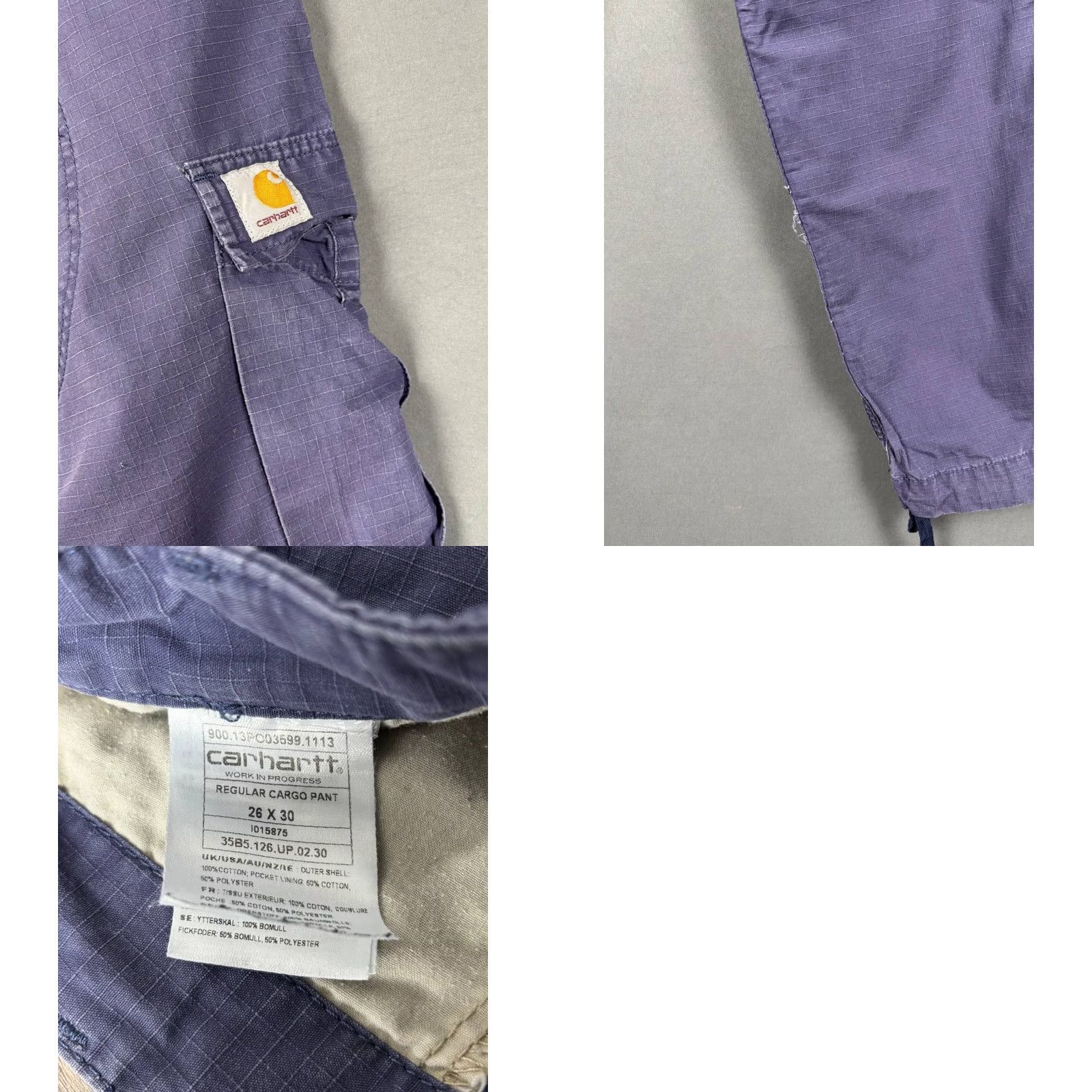 Carhartt Carhartt Cargo Pant Blue 26X30 Size US 26 / EU 42 - 8 Thumbnail