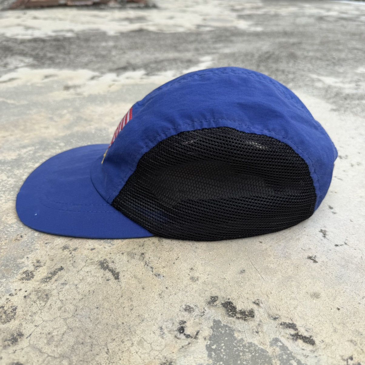 Polo Ralph Lauren Rare 90’s Polo Ralph Lauren USA flag Mesh nylon camp cap Size ONE SIZE - 6 Thumbnail