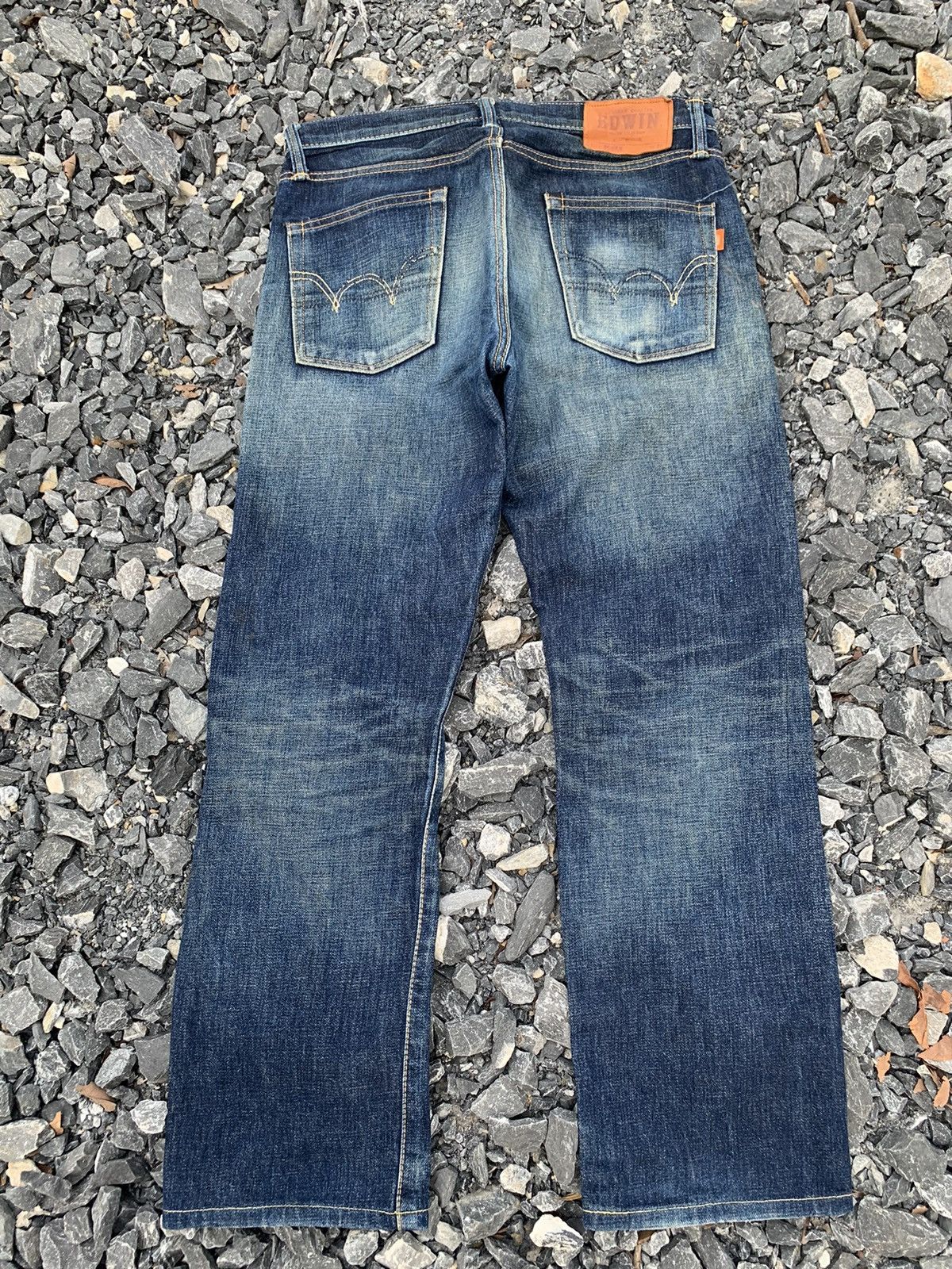 Edwin VINTAGE EDWIN 505ZX SELVEDGE RUSTY JAPANESE DISTRESSED DENIM Size US 32 / EU 48 - 3 Thumbnail