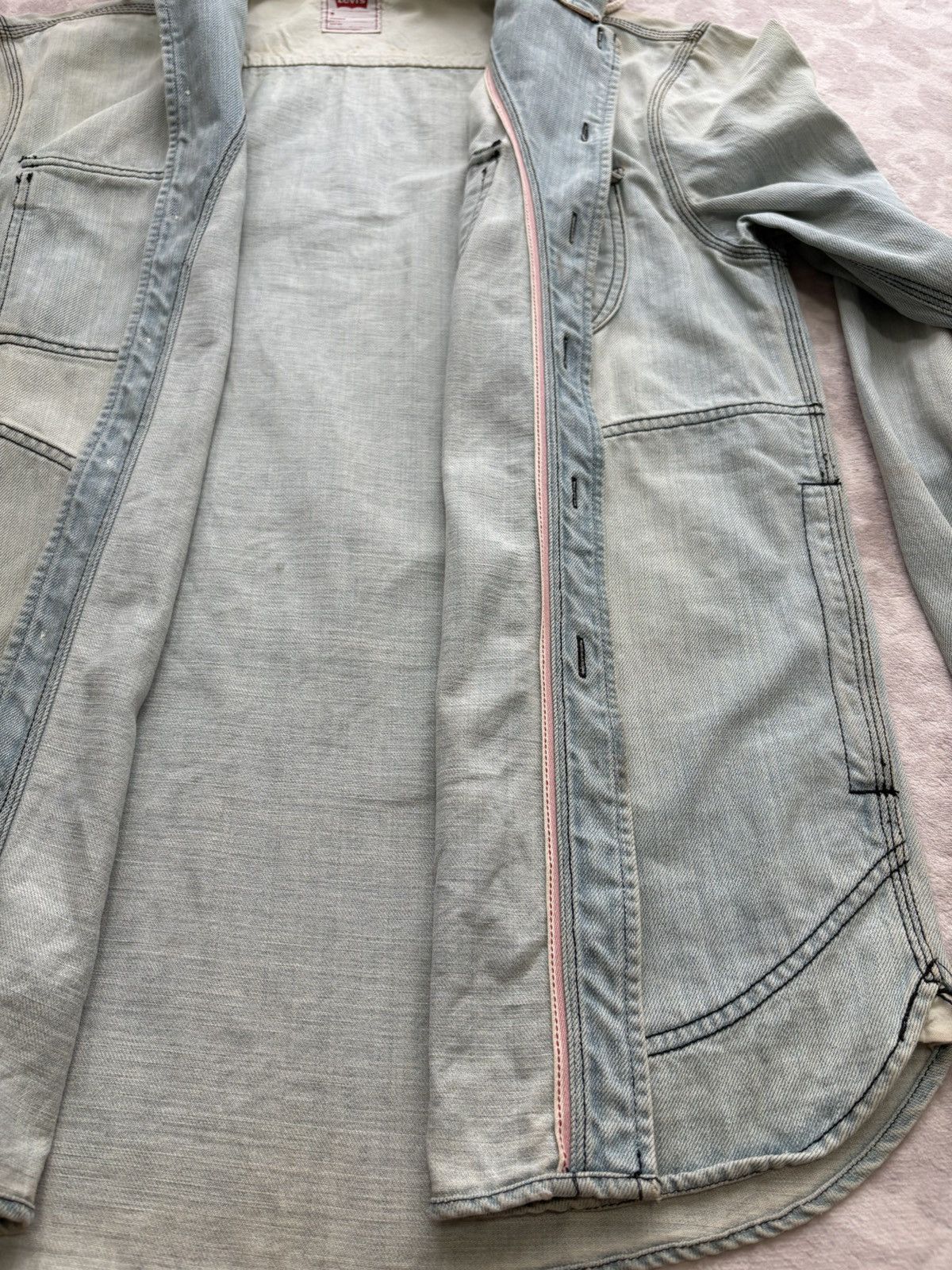 Levi's Levi’s Hooded Classic Worker Shirt Jacket Light Wash M Size US M / EU 48-50 / 2 - 13 Thumbnail