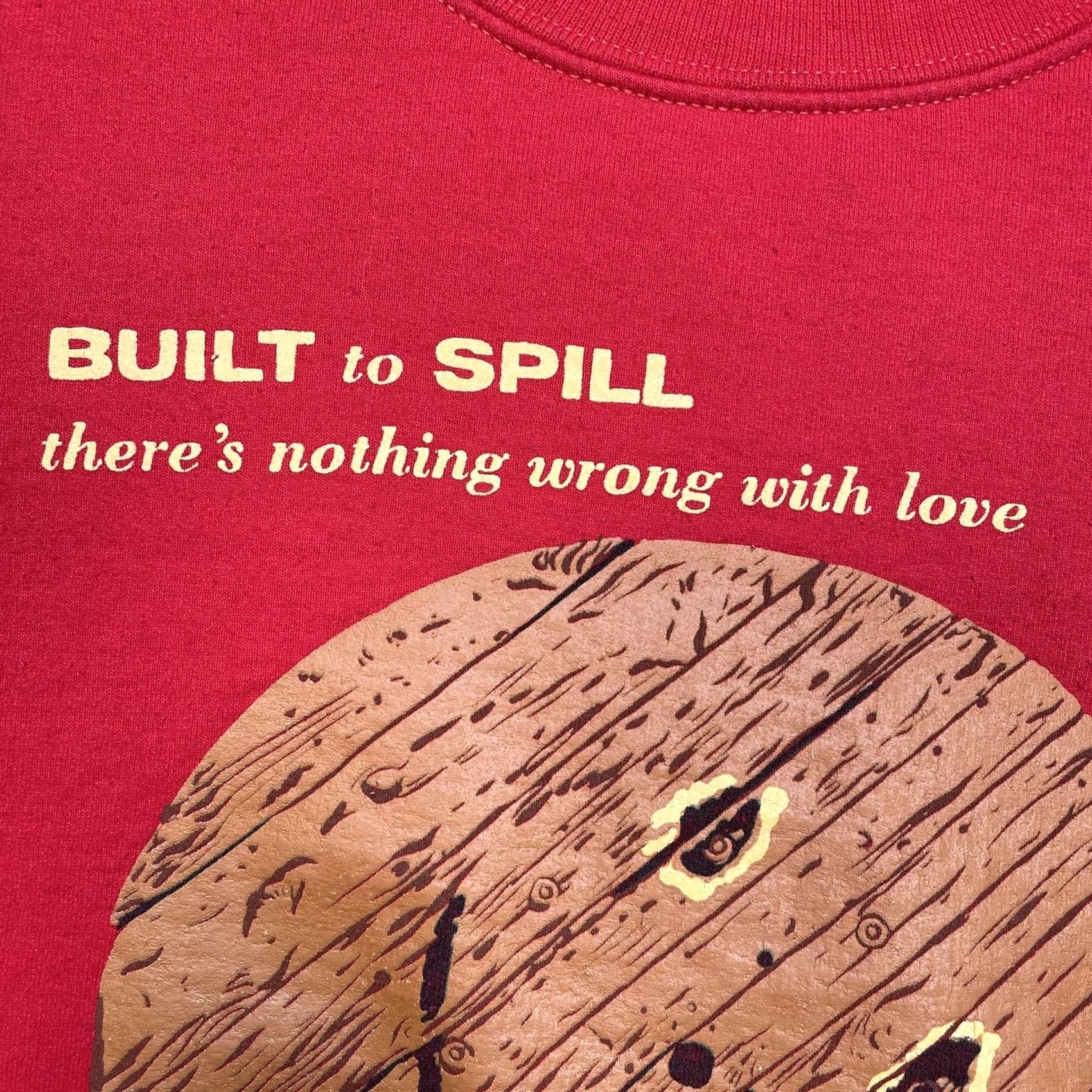 Gildan Built To Spill Sweatshirt Mens Large Red There’s Nothing Wrong With Love rock Gildan Heavy Blend Crew Neck Long Sleeve Graphic Print Size US L / EU 52-54 / 3 - 2 Thumbnail