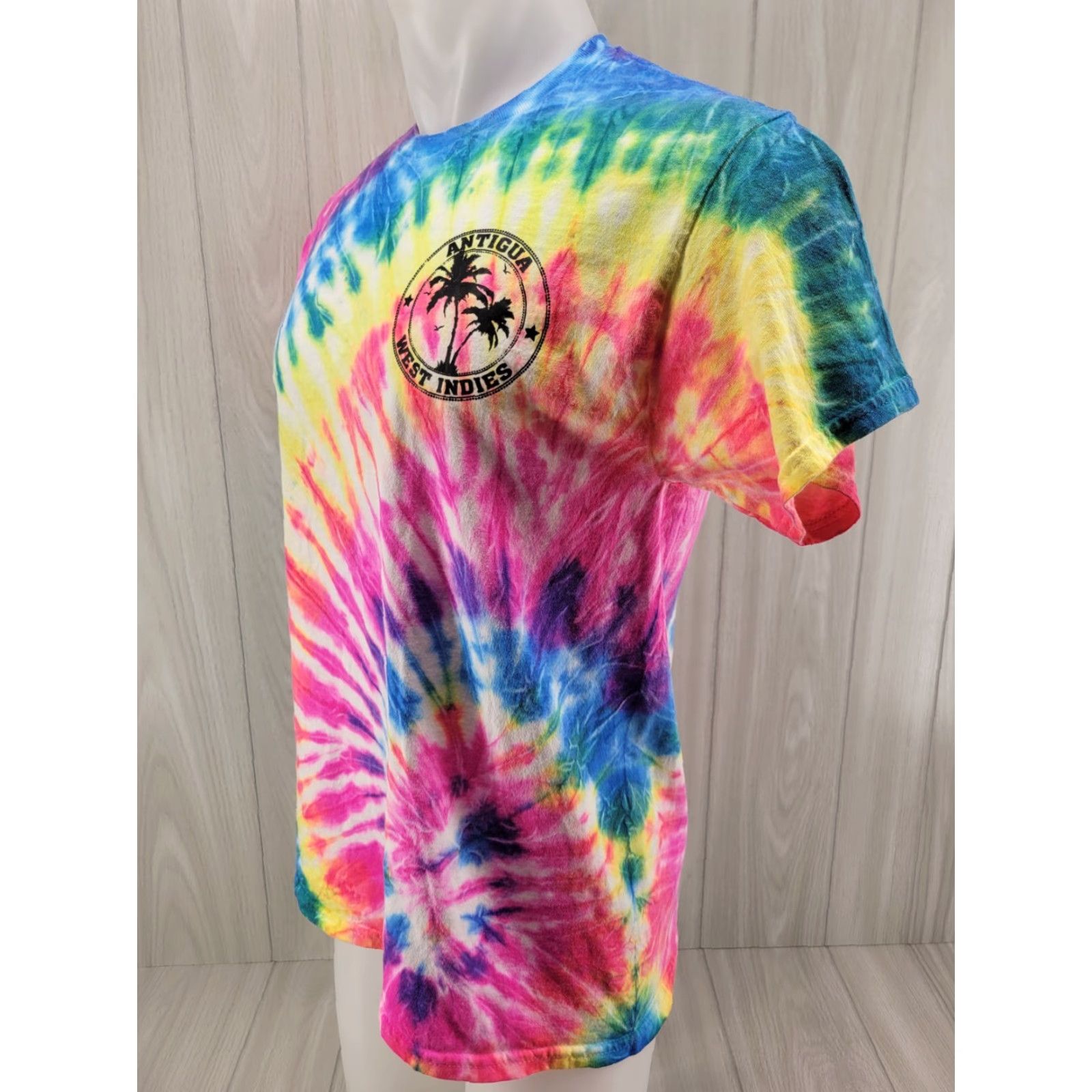 Gildan Antigua West Indies Graphic Print Tiedye Men's T-Shirt Medium Size US M / EU 48-50 / 2 - 3 Thumbnail
