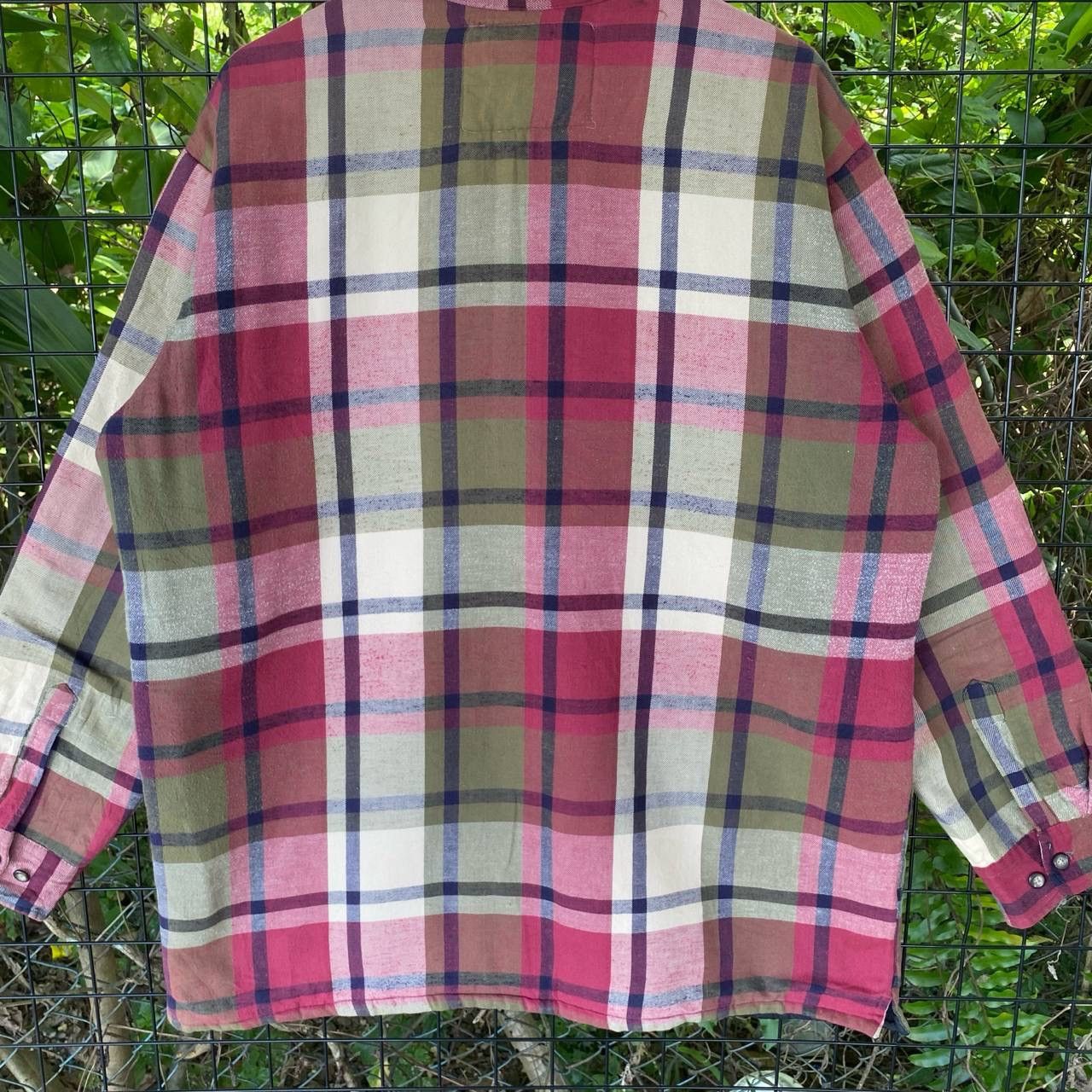 Japanese Brand × Vintage Vintage Checkered Multicolour Flannel Jacket Size US XL / EU 56 / 4 - 8 Thumbnail
