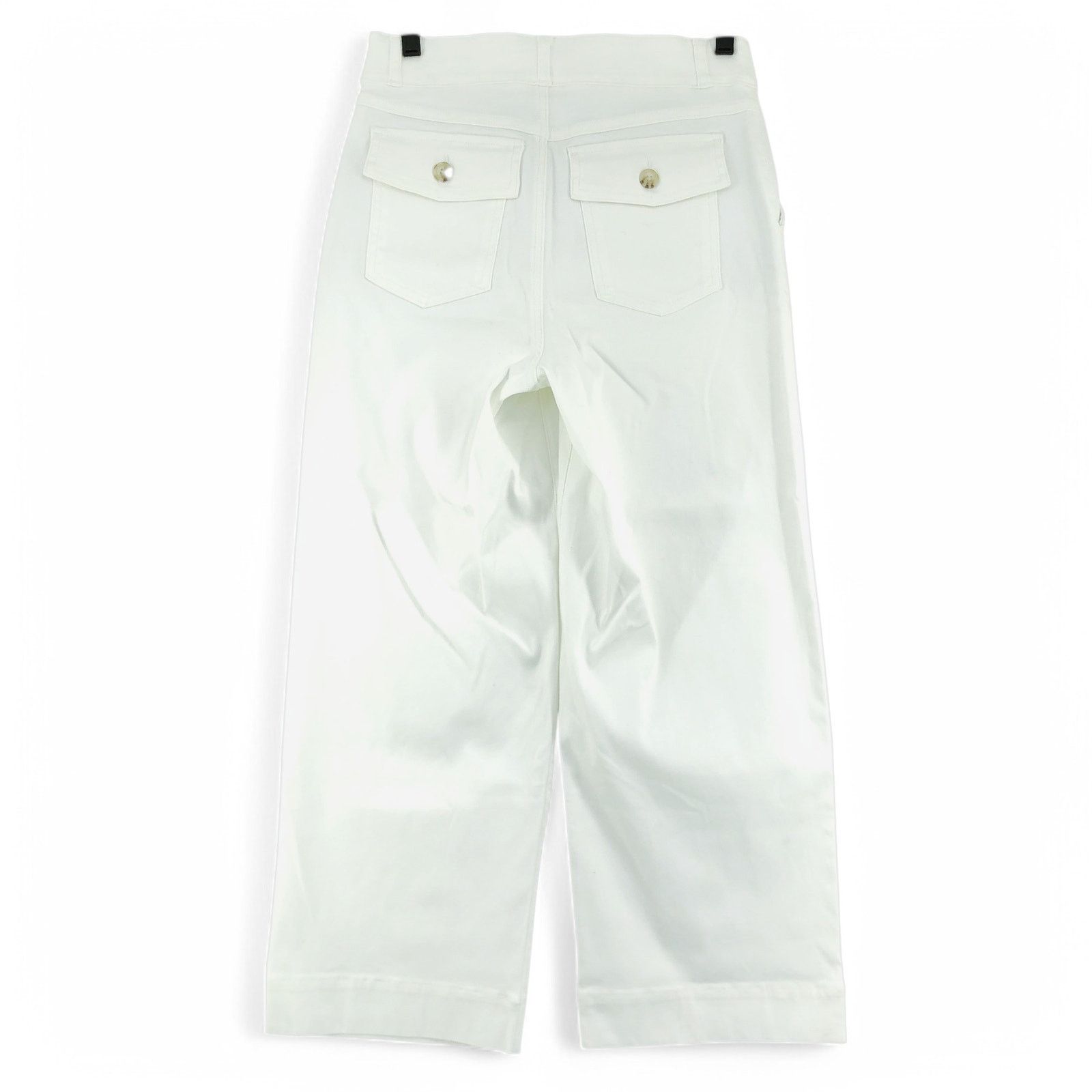 Spanx Spanx Size M Pants Twill Pull On Cropped Stretch White Size 29" - 5 Thumbnail
