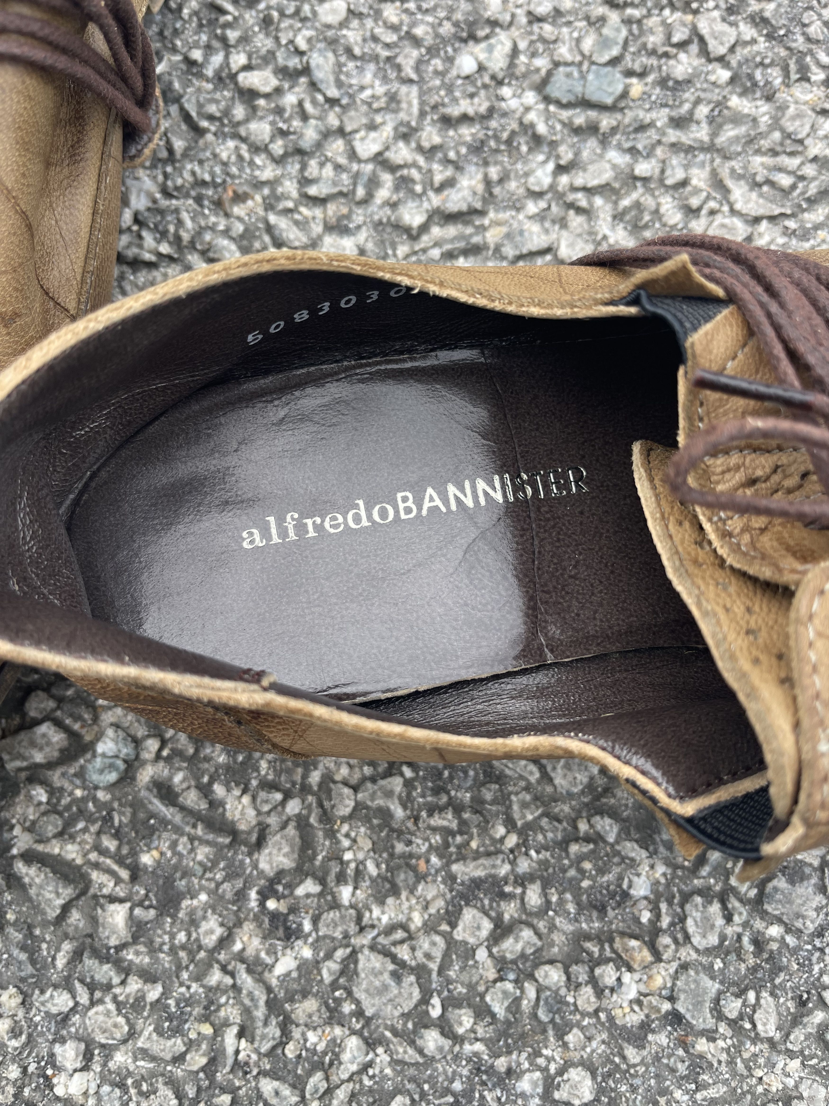 Alfredo Bannister RARE Alfredo BANNISTER Brown Leather Shoes Vtg Patina Derby Size US 7 / EU 40 - 5 Thumbnail