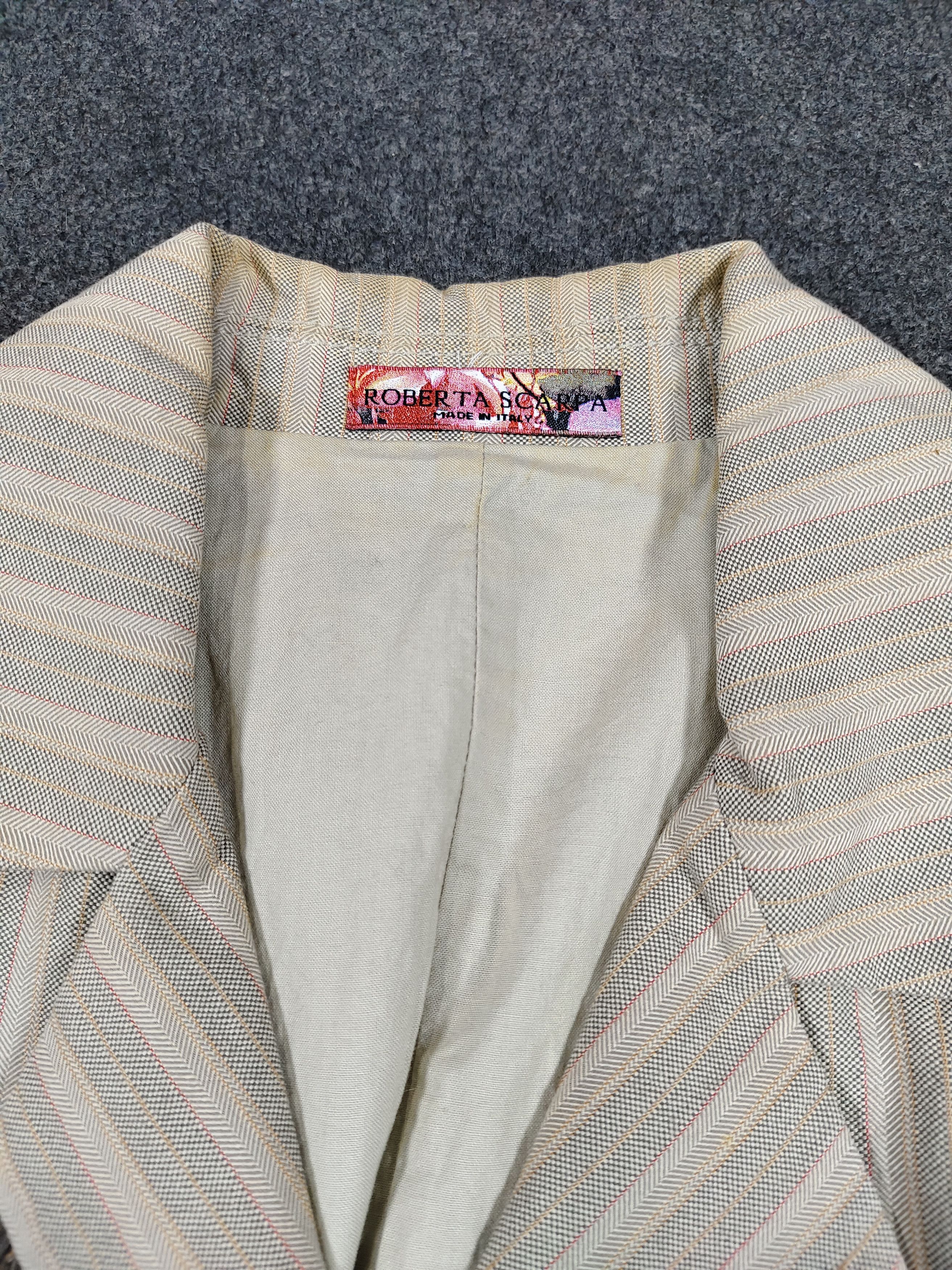 Other 90s Roberta Scarpa🇮🇹 Archive Raw Edge Decontructed Jacket Size M / US 6-8 / IT 42-44 - 9 Thumbnail