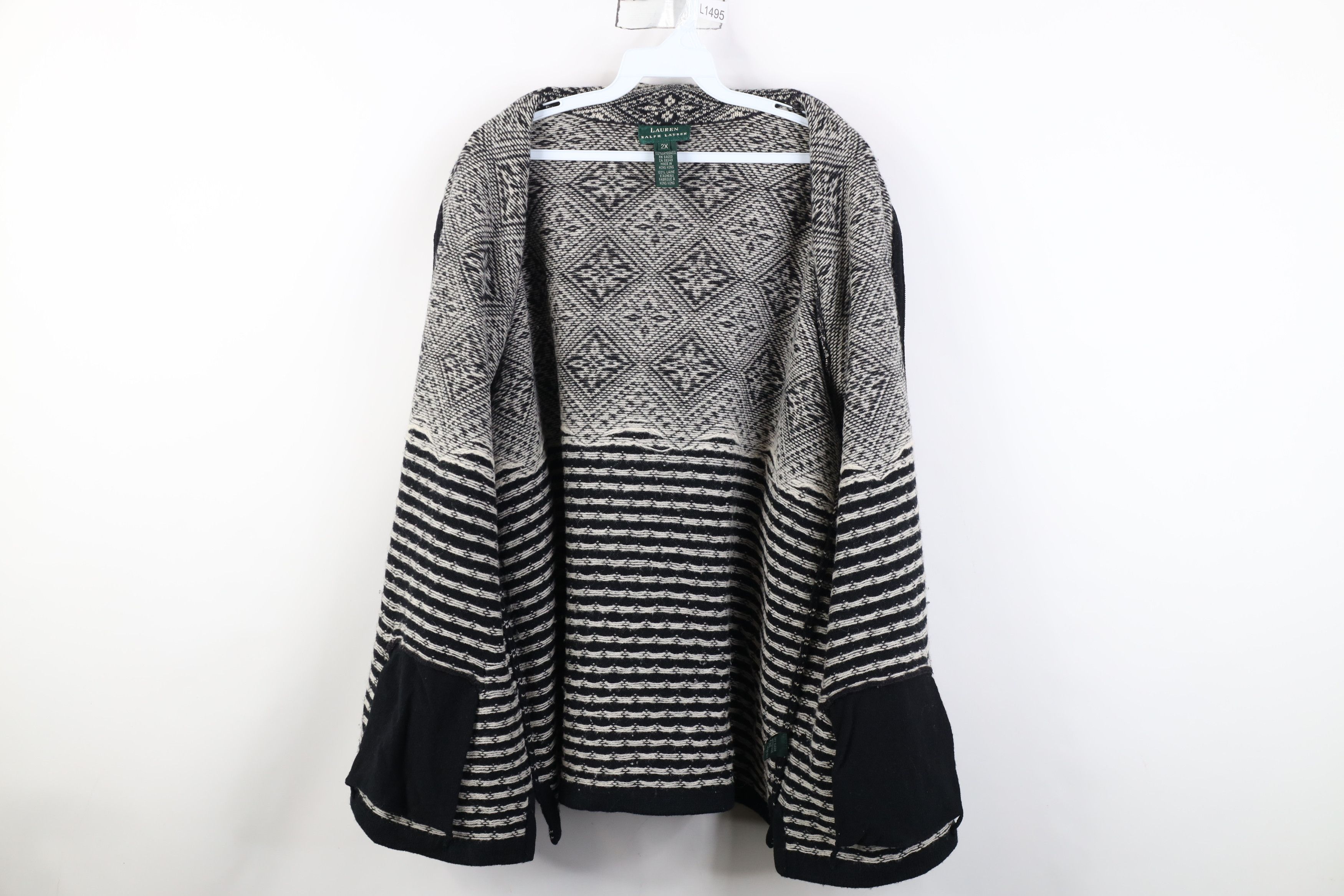 Ralph Lauren Vintage 90s Ralph Lauren Fair Isle Full Zip Cardigan Sweater Size XXL / US 16-18 / IT 52-54 - 12 Thumbnail
