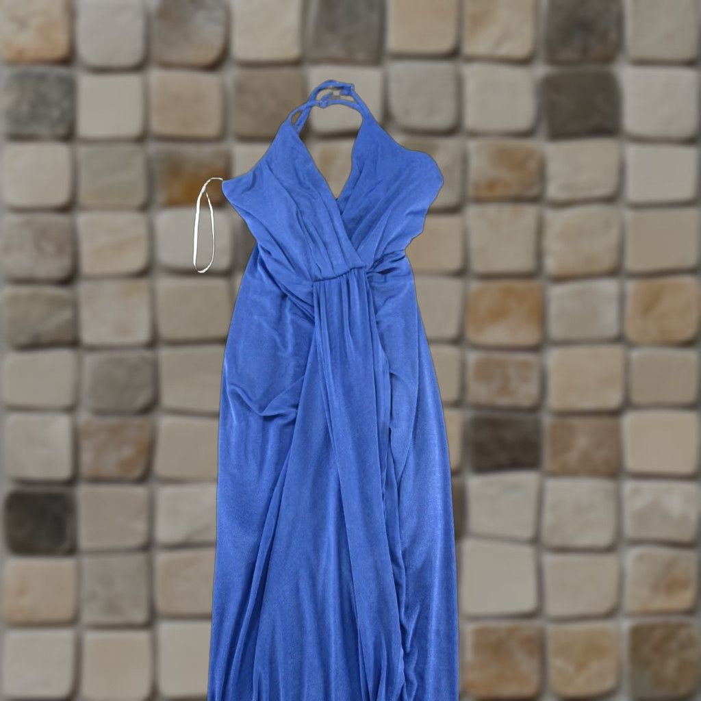 Lulus Lulus Dress Small Blue Halter Womens Size S / US 4 / IT 40 - 1 Thumbnail