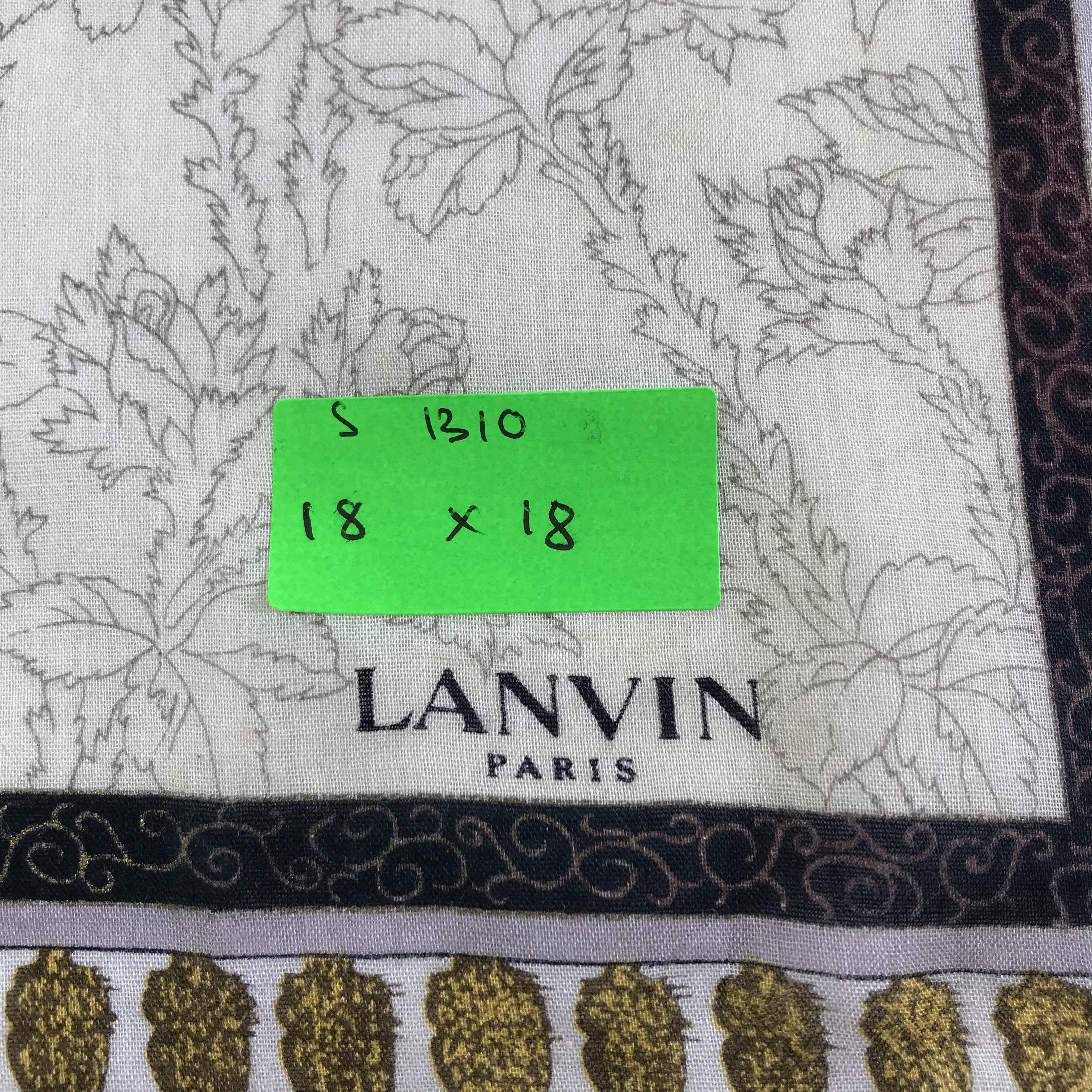 Lanvin × Vintage Lanvin Bandana / Handkerchief / Neckerchief - S1310 Size ONE SIZE - 5 Thumbnail