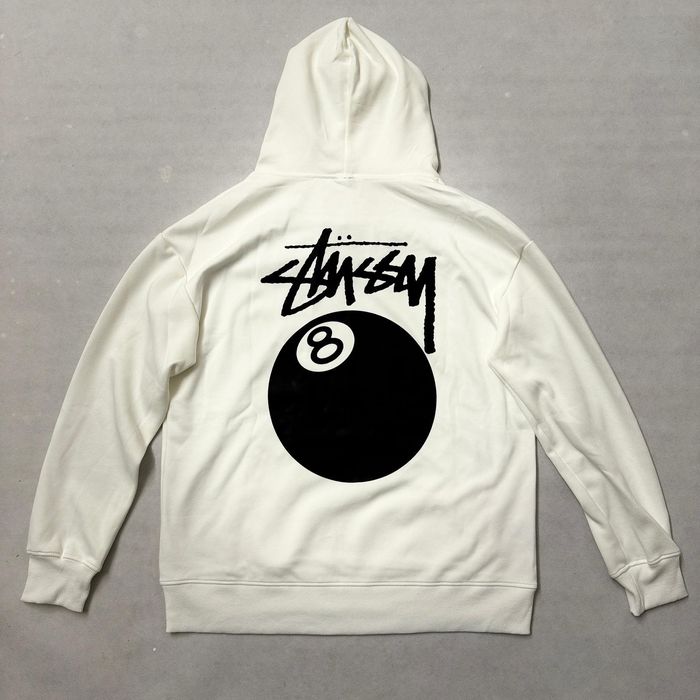 Stussy Stussy 8ball Hoodie, White | Grailed