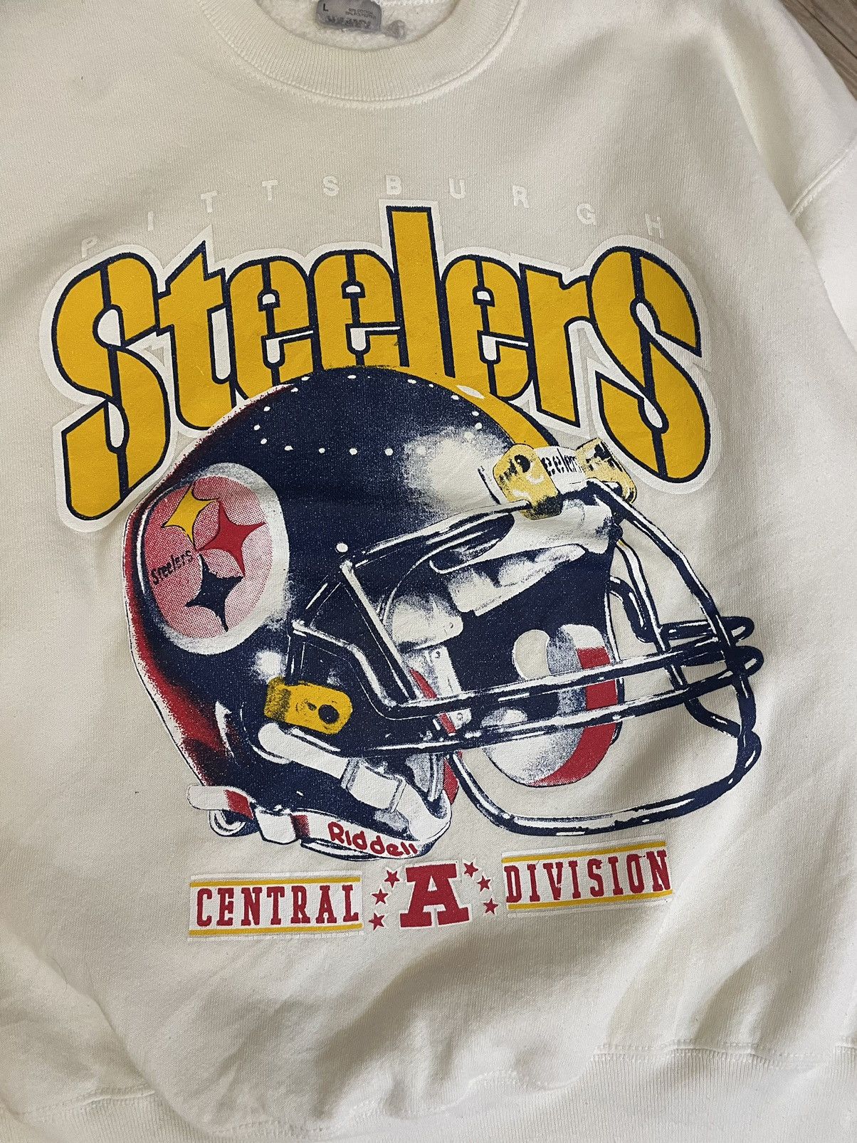Vintage Pittsburgh Steelers Central A Division Pullover Sweatshirt Size US L / EU 52-54 / 3 - 6 Thumbnail