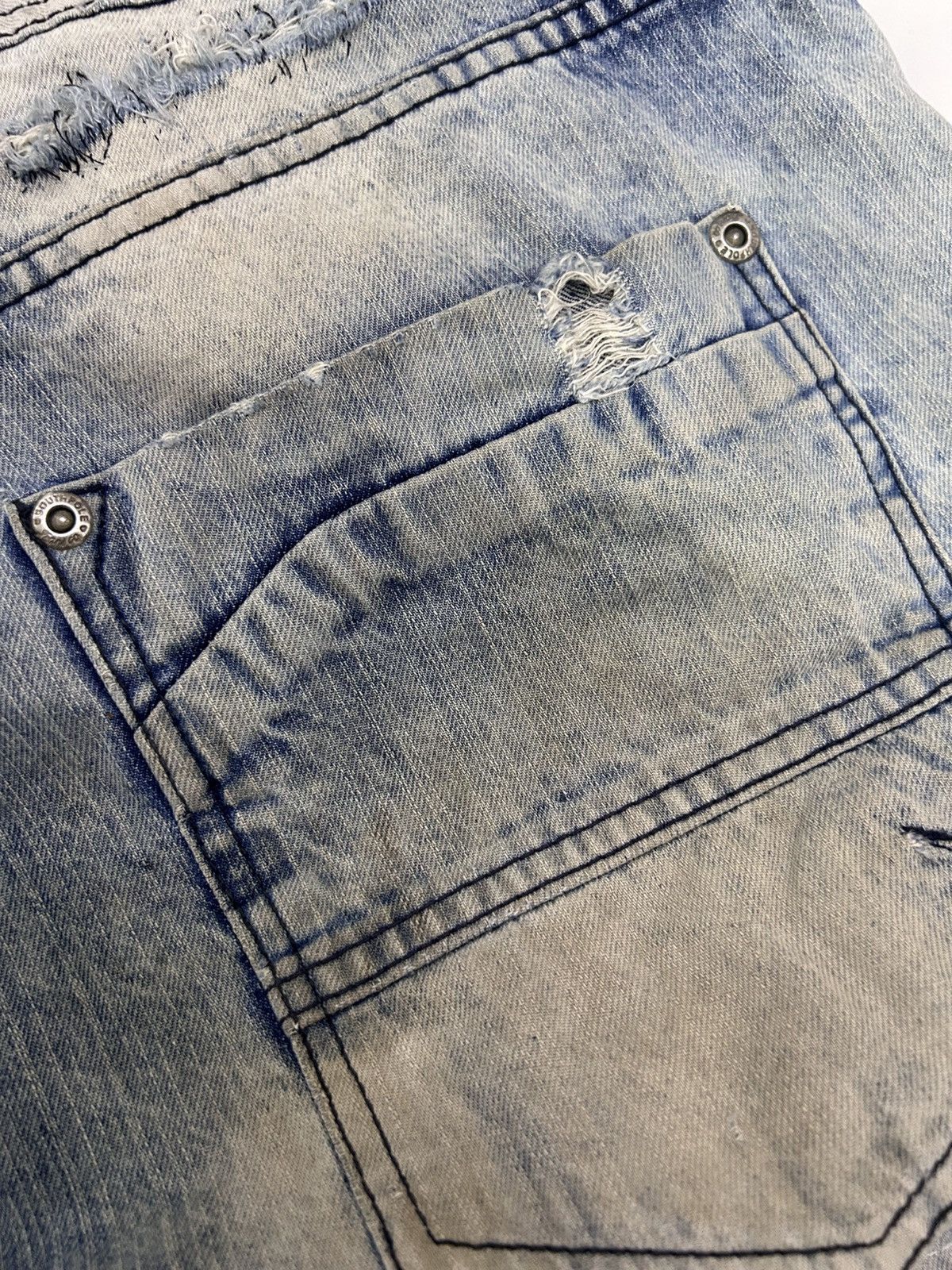 Southpole × Vintage 💥Vintage Southpole Denim Distressed Blue Wash Jeans Size US 42 / EU 58 - 14 Thumbnail