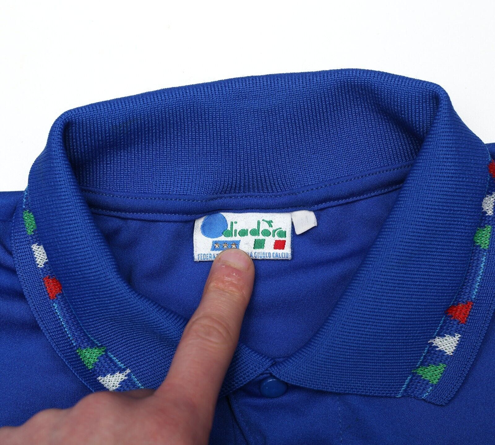 Diadora Italy Italia 1992 1993 1994 Home Shirt Jersey Size US L / EU 52-54 / 3 - 4 Thumbnail