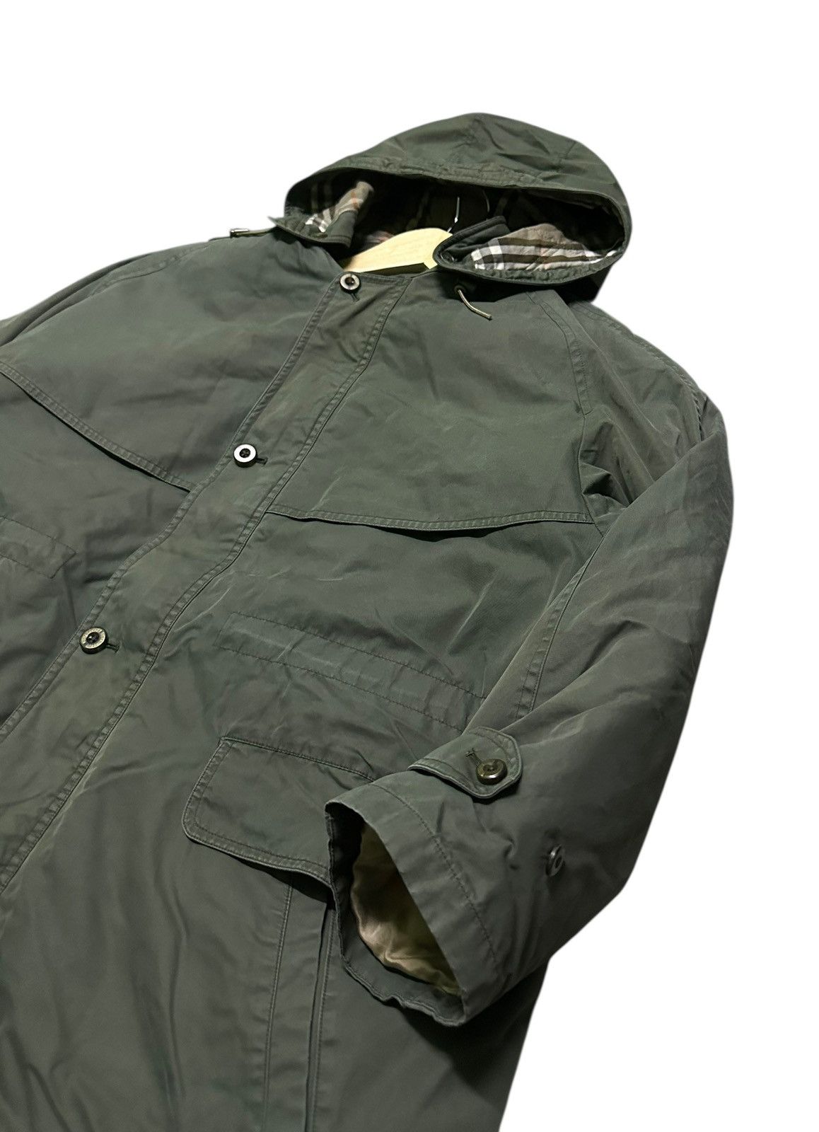 Burberry Vintage Burberry nova checked lining parka jacket hooded Size US M / EU 48-50 / 2 - 6 Thumbnail