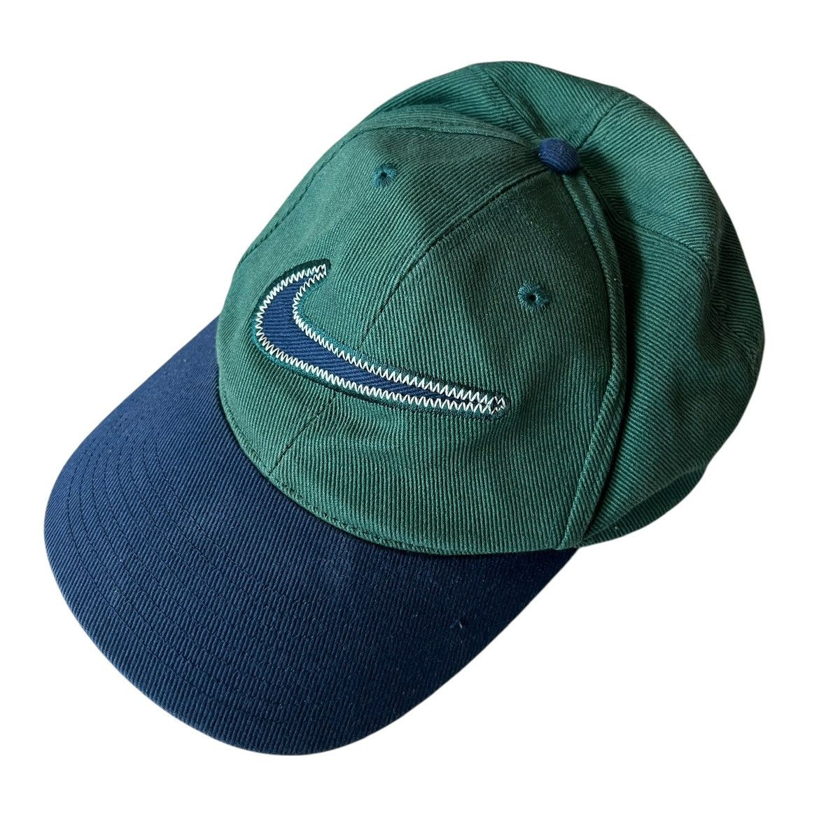 Nike Vintage 90s Nike Swoosh Applique Cap Size ONE SIZE - 1 Thumbnail