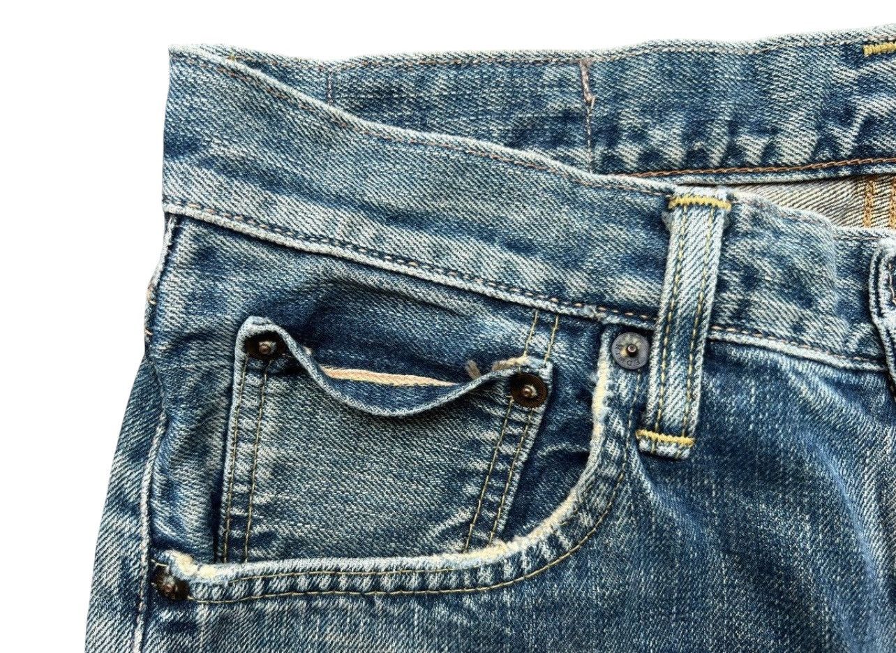 Edwin Vintage Edwin 505x Selvedge Distressed Denim Jeans 31x35 Size US 31 - 12 Thumbnail