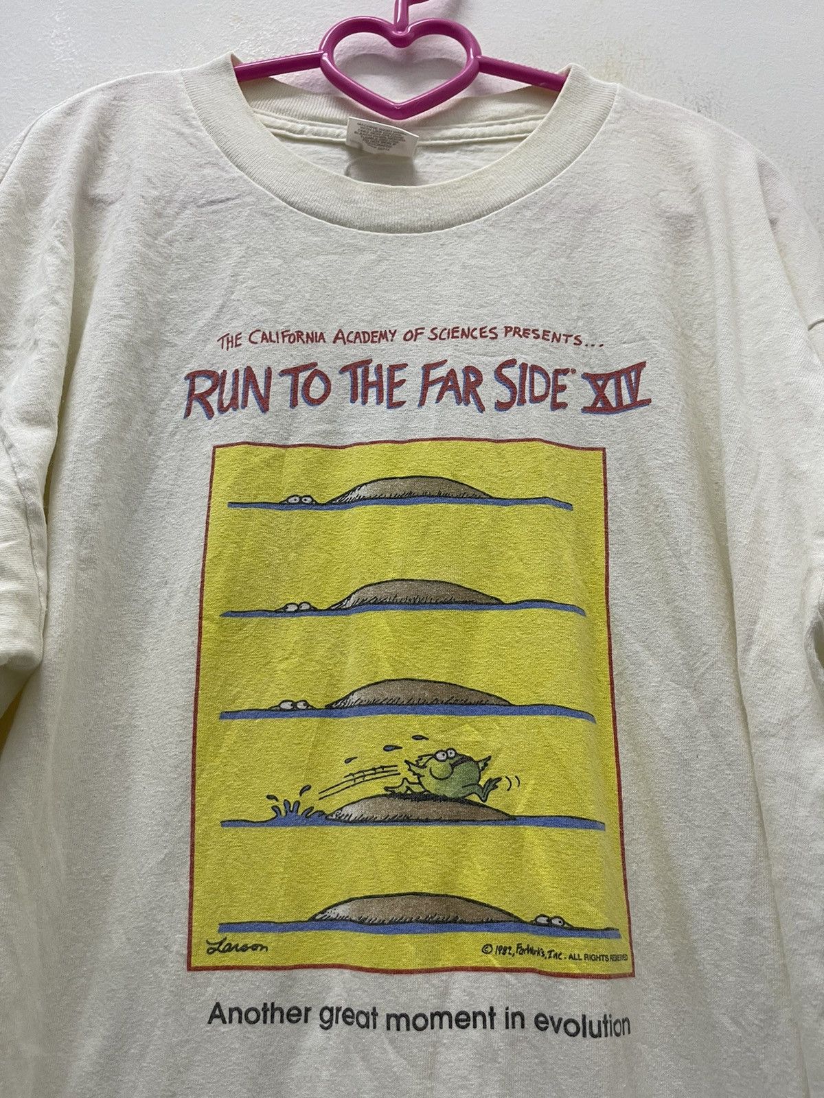Vintage Rare Vintage RUN TO THE FAR SIDE XIV Gary Larson 1982 Tee Size US L / EU 52-54 / 3 - 2 Thumbnail