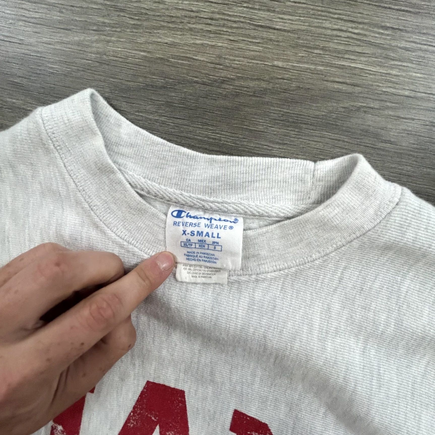 Champion VINTAGE Champion Reverse Weave Sweatshirt Mens XS Crewneck Pullover Miami University Gray Graphic Print University 90s Size US XS / EU 42 / 0 - 5 Thumbnail