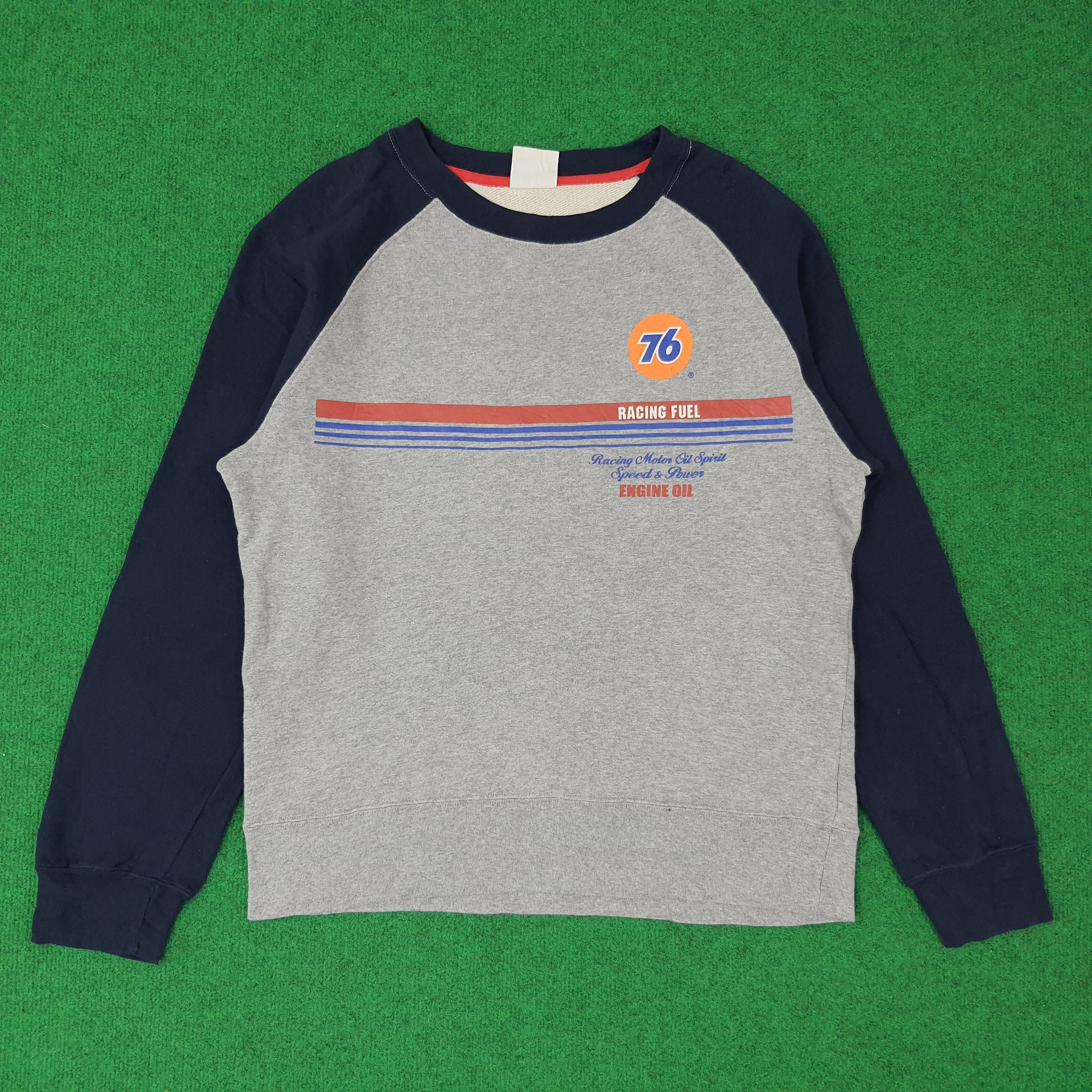 Vintage Vintage Lubricant 76 Motor Oil Raglan Sweatshirt C261N5 Size US M / EU 48-50 / 2 - 3 Thumbnail