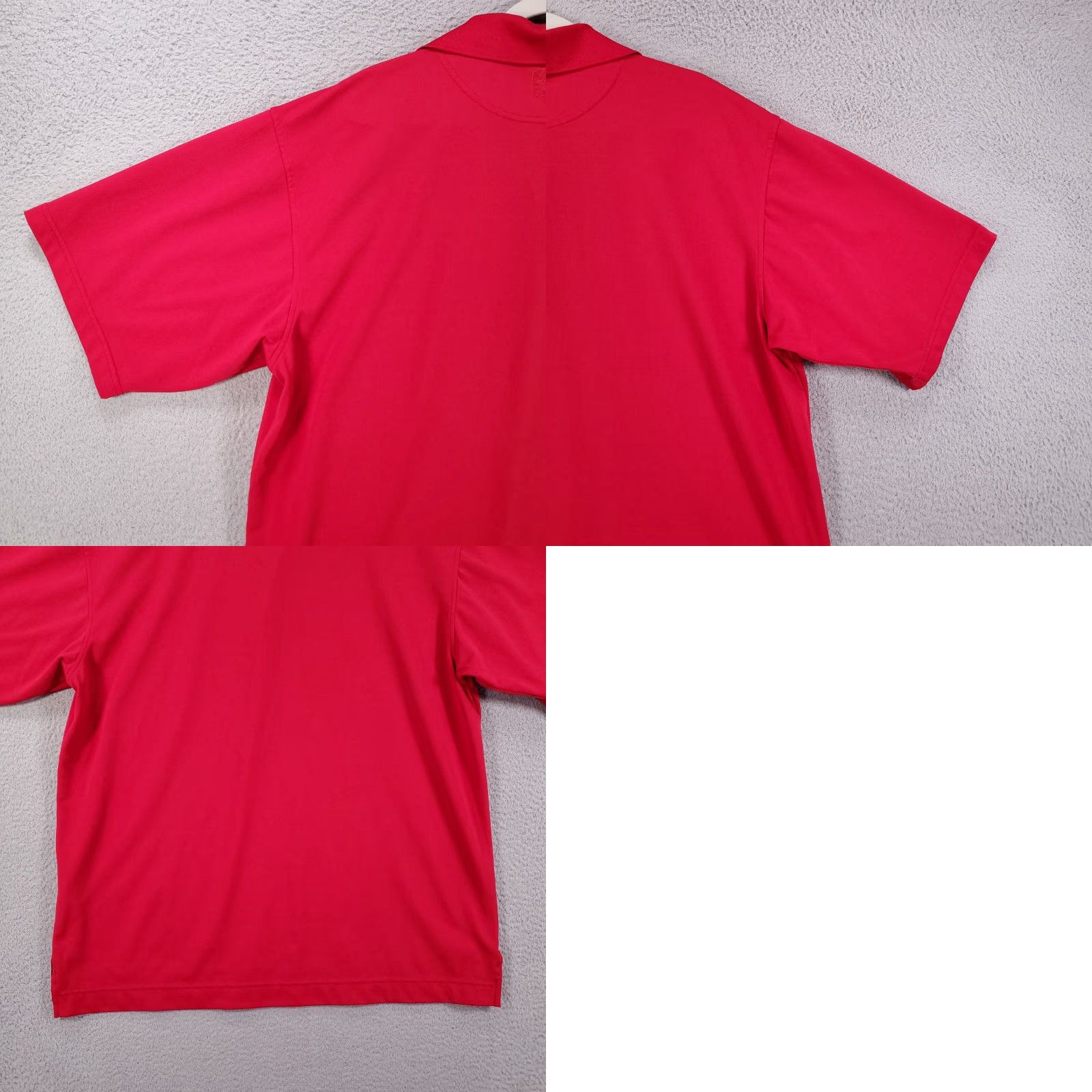 Footjoy FootJoy Polo Shirt Mens XL Red Orange Solid Short Sleeve Collared Button Spread Classic Performance Golfing Golf Polo Mens Size US XL / EU 56 / 4 - 8 Thumbnail