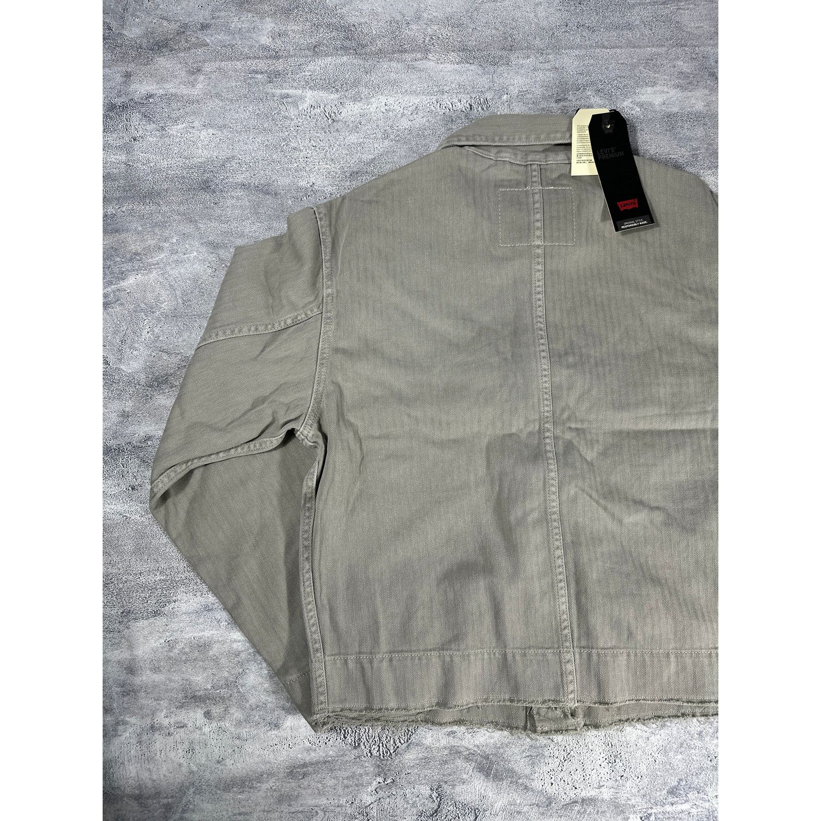 Levi's Levi's Light Weight Cropped Gray Denim Jacket Size S / US 4 / IT 40 - 5 Thumbnail