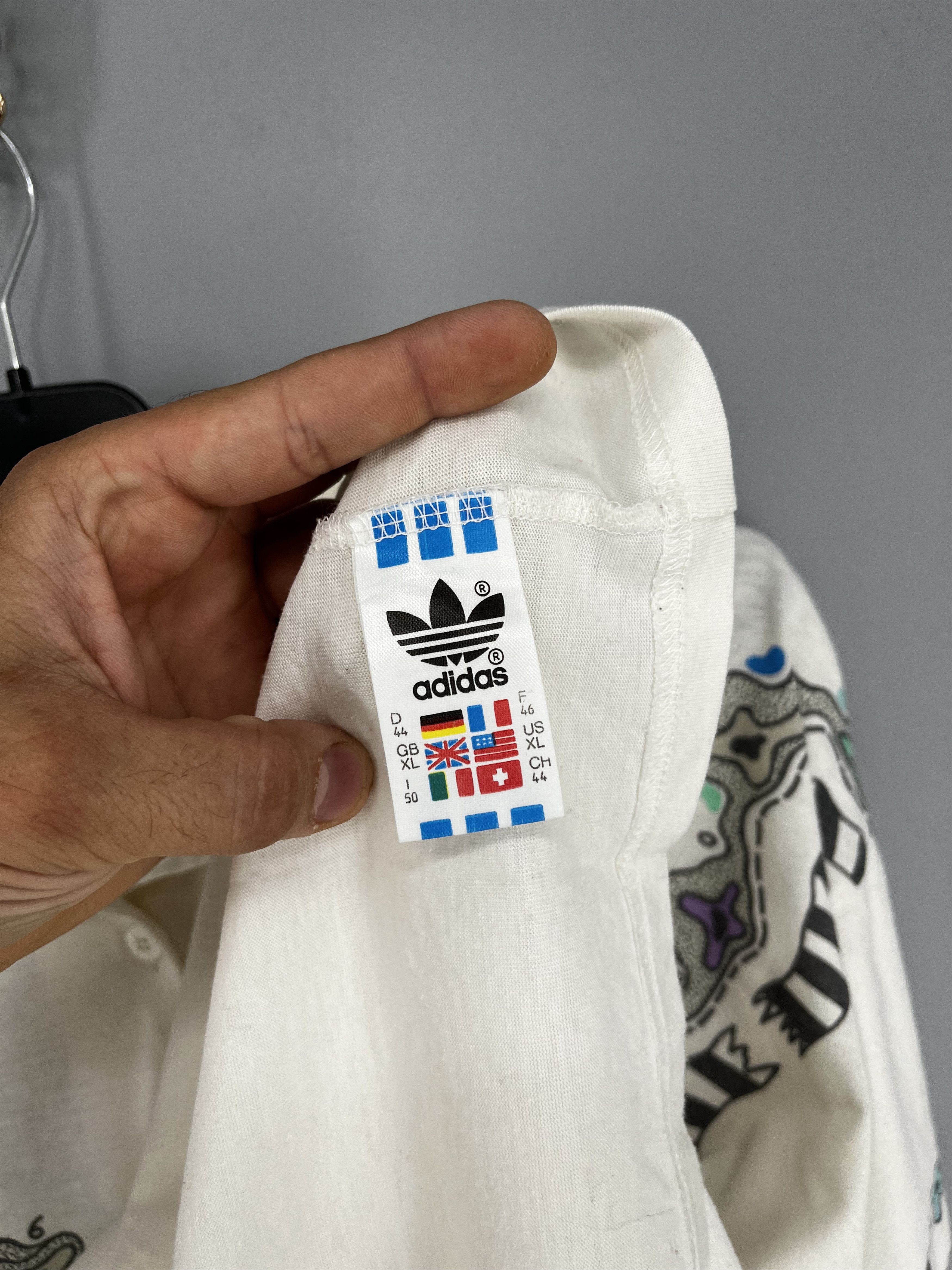 Adidas VTG Adidas Steffi Graf floral film logo flower Andre Agassi Size US S / EU 44-46 / 1 - 12 Thumbnail
