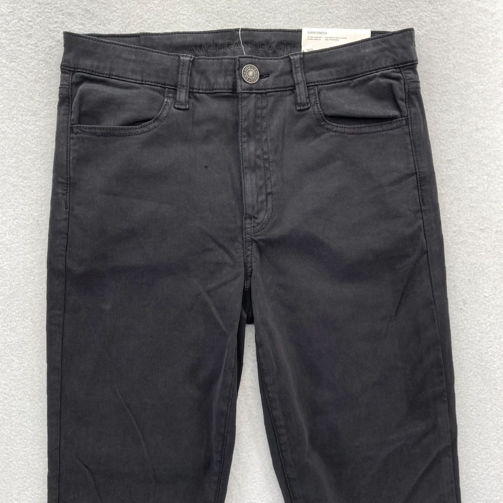American Eagle Outfitters American Eagle Outfitters Jeggings Women's 8 Black Stretch Skinny Ankle High Rise Preppy Size 28" / US 6 / IT 42 - 2 Thumbnail