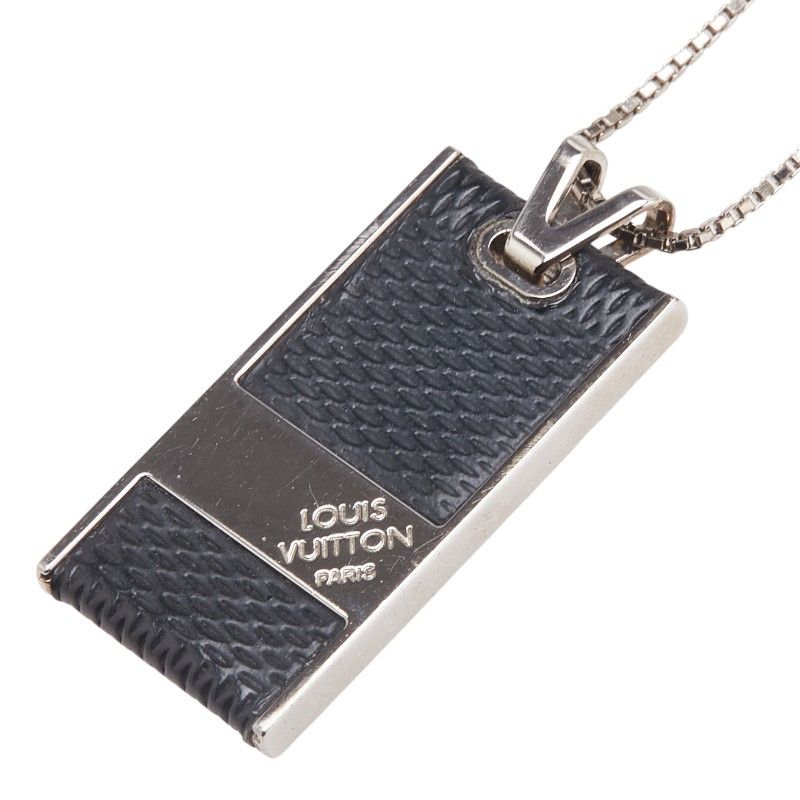Louis Vuitton Louis Vuitton Louis Vuitton Pendentif Soho Damier Necklace Canvas Necklace M66023 Size ONE SIZE - 1 Thumbnail