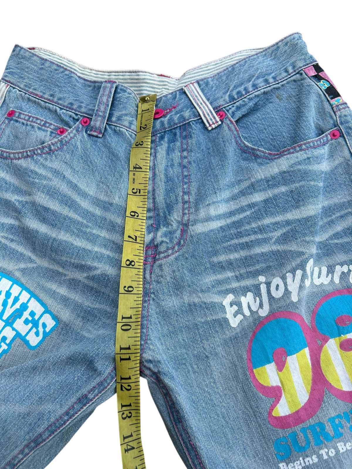 Kapital LOVE & SURF HIPPIES STYLE DENIM JEANS Size US 30 / EU 46 - 17 Thumbnail