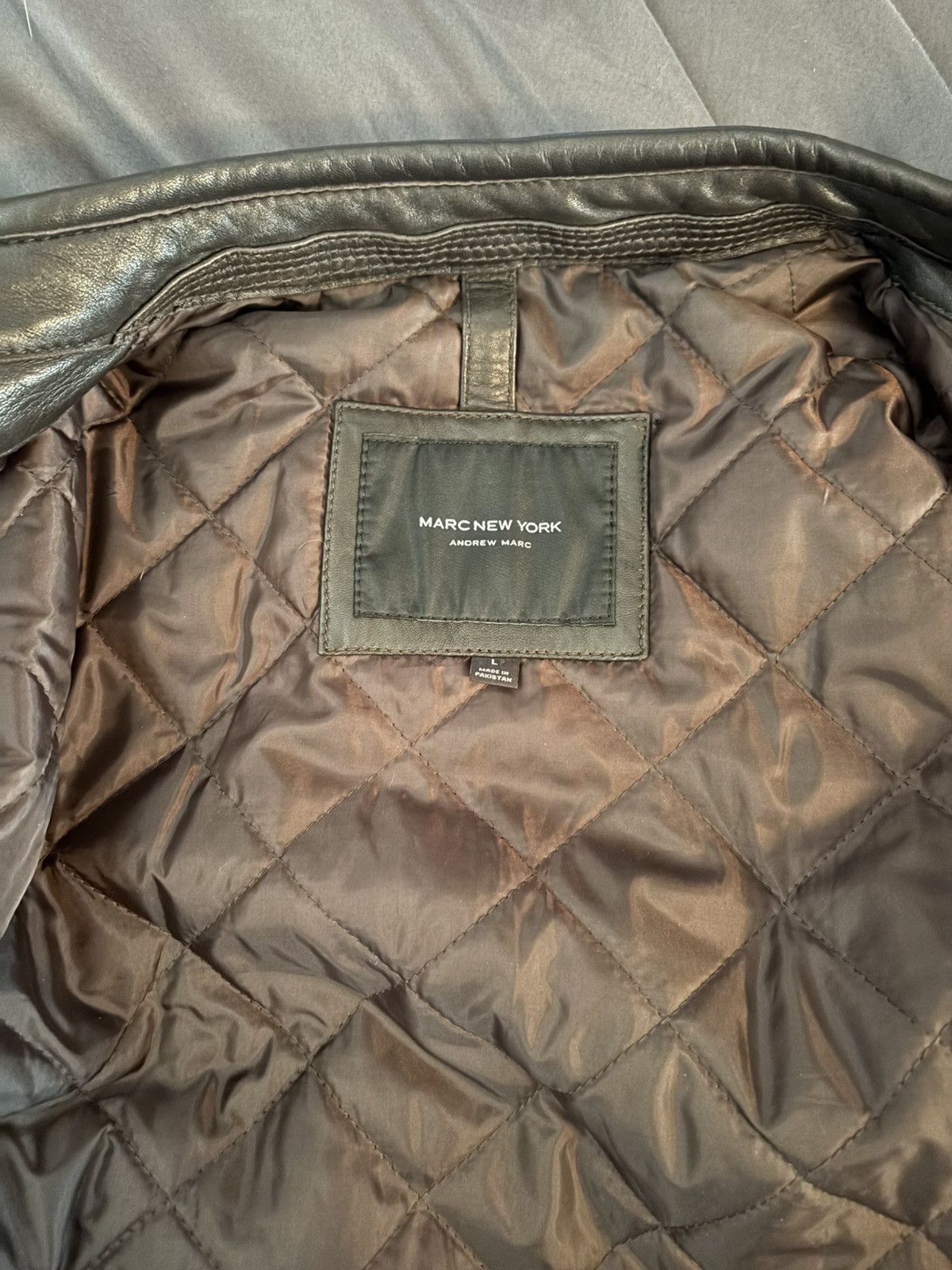 Other Andrew Marc Large Leather Jacket Size US L / EU 52-54 / 3 - 4 Thumbnail