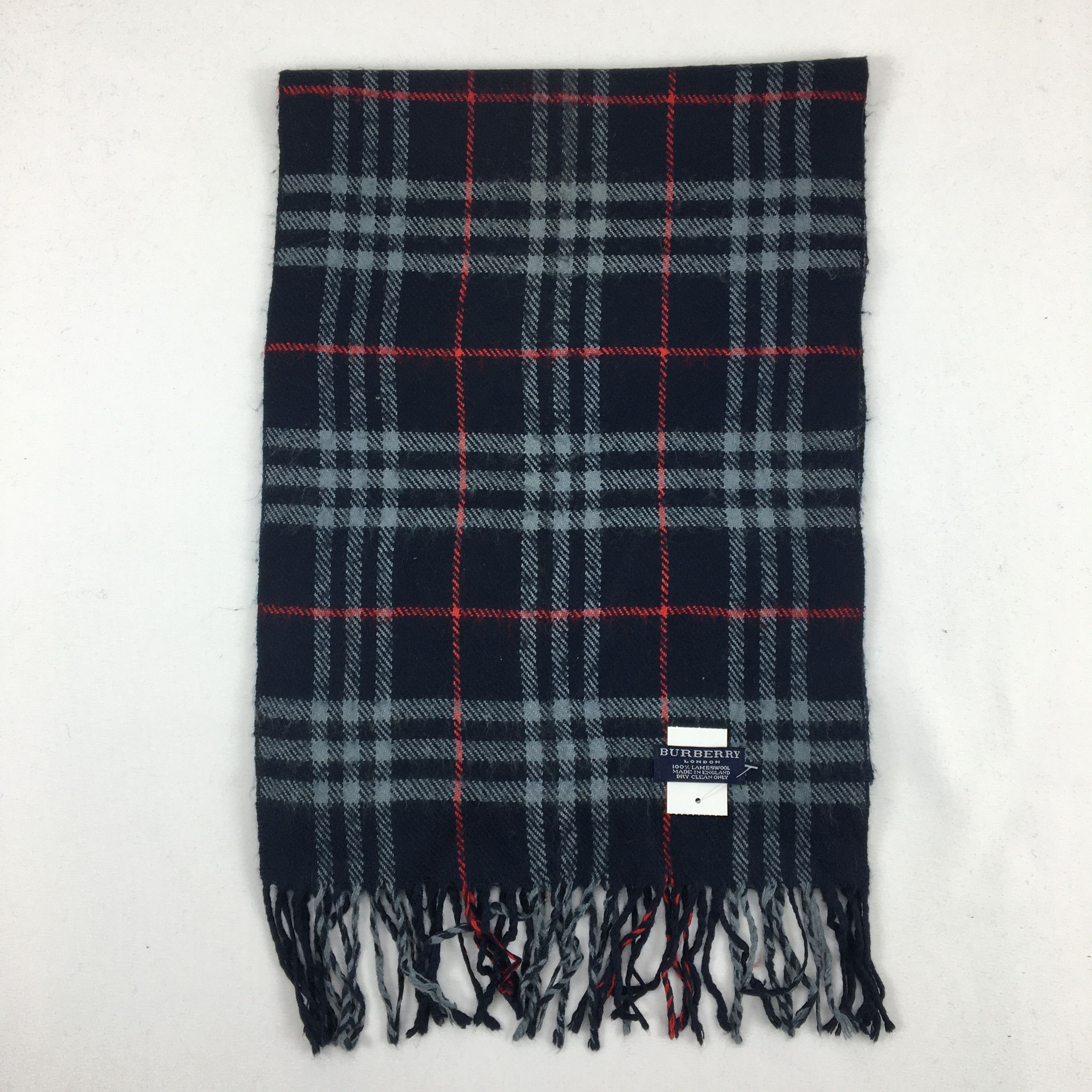 Burberry × Vintage Vintage Burberry Wool Scarf Muffler Burberrys Scarves Size ONE SIZE - 2 Thumbnail