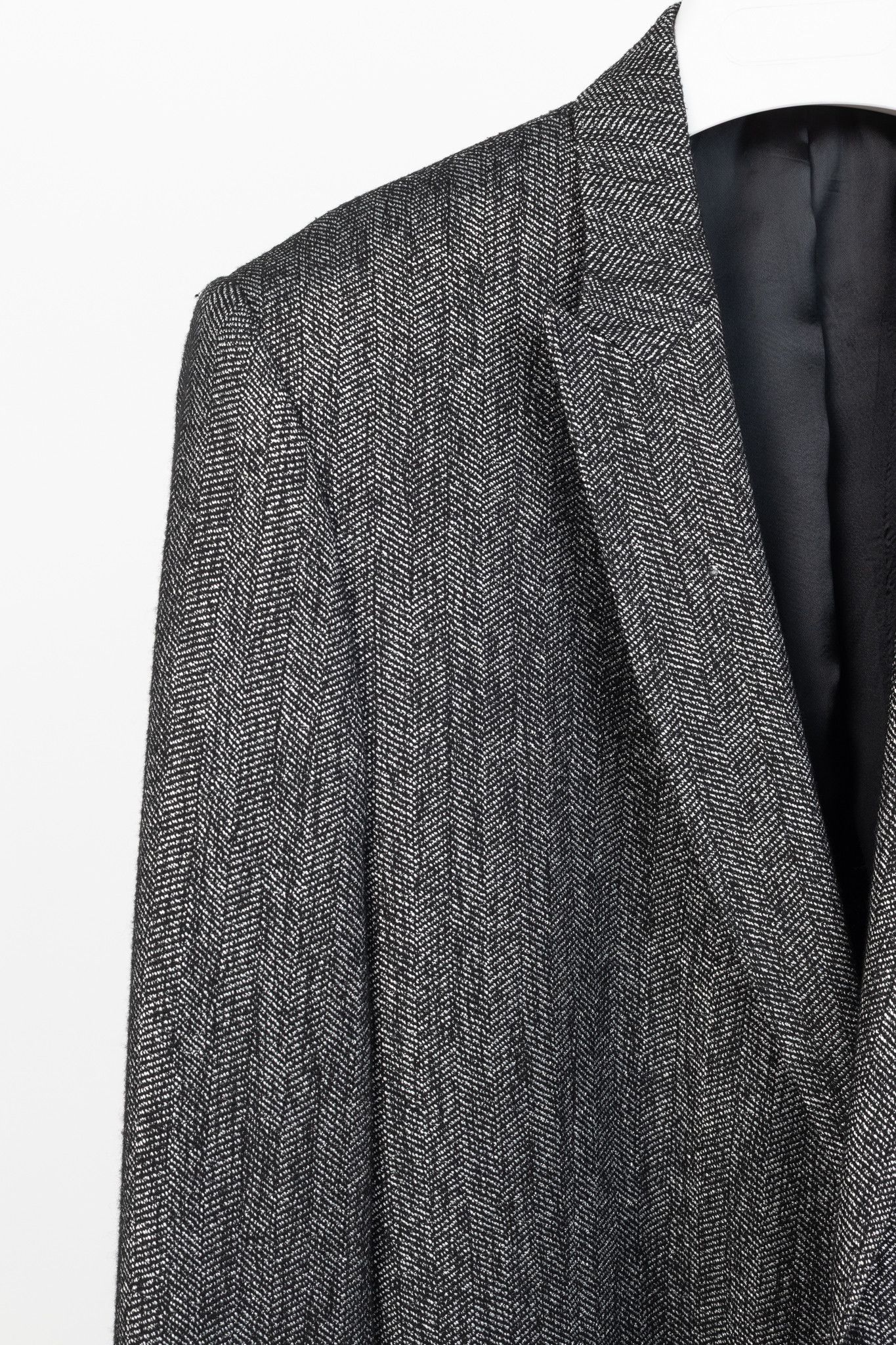 Versace Versace Collection White & Black Herringbone Tweed Blazer Size 54R - 4 Thumbnail