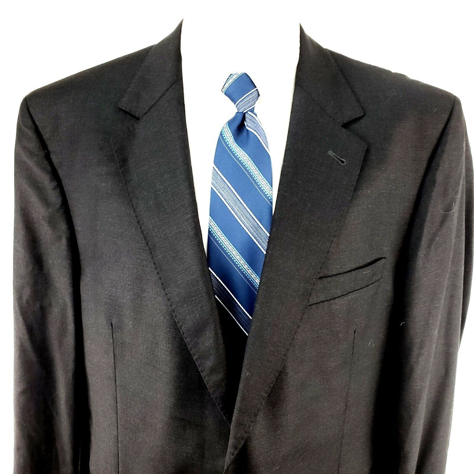 Jos. A. Bank NEW Jos A Bank Signature Gold 44R 2 Button Charcoal Gray Woo Size 44R - 1 Thumbnail