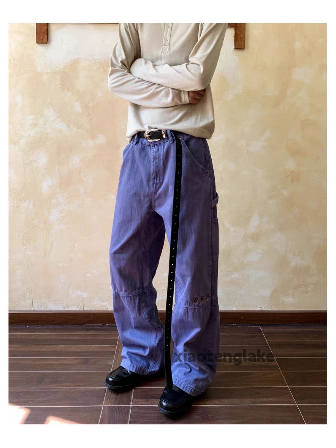 Vintage xtl washed faded vintage loose baggy workwear pants Size US 32 / EU 48 - 1 Thumbnail