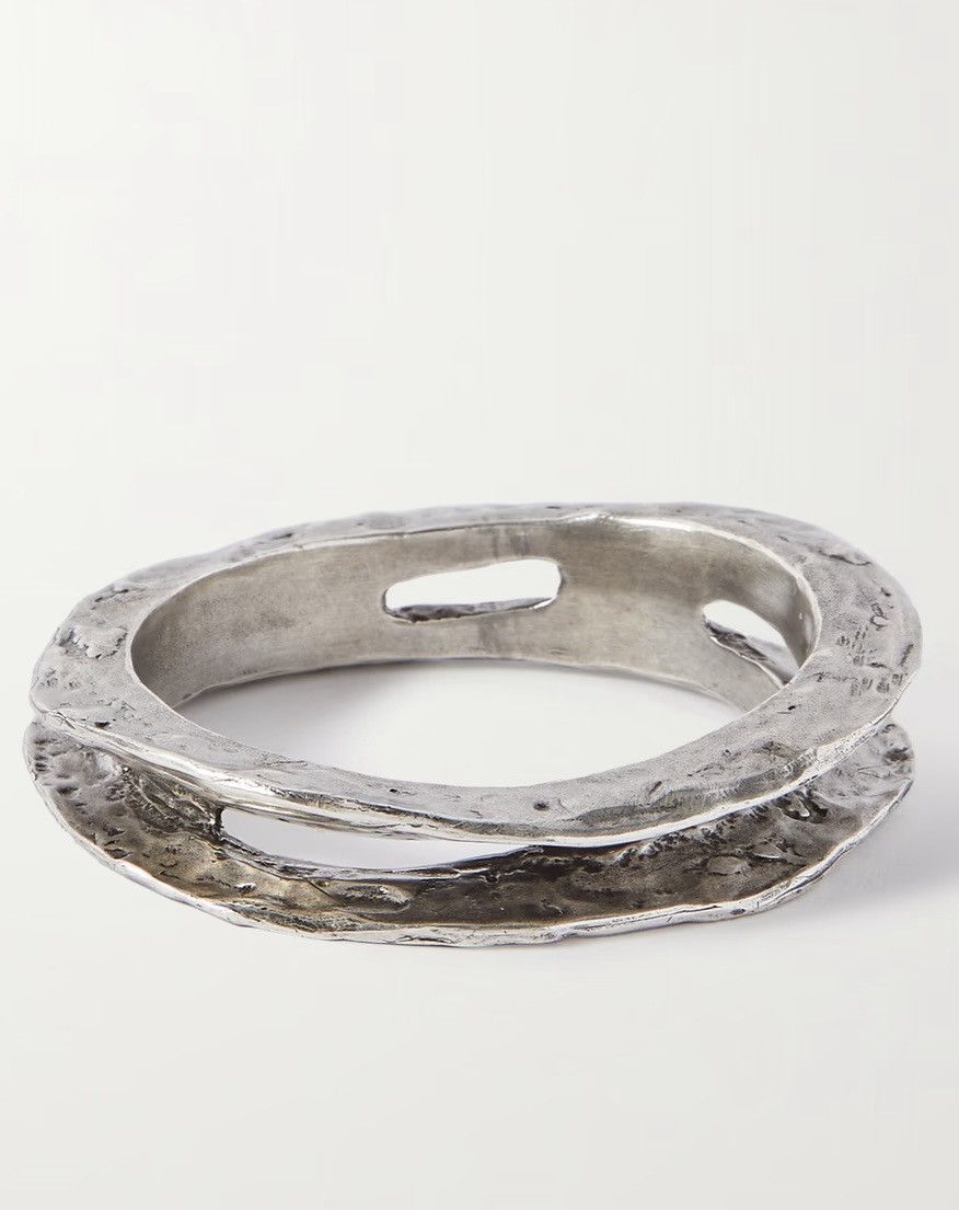 Saint Laurent Paris Saint Laurent Hammered Bangle NIB retail $1195 Size ONE SIZE - 7 Thumbnail