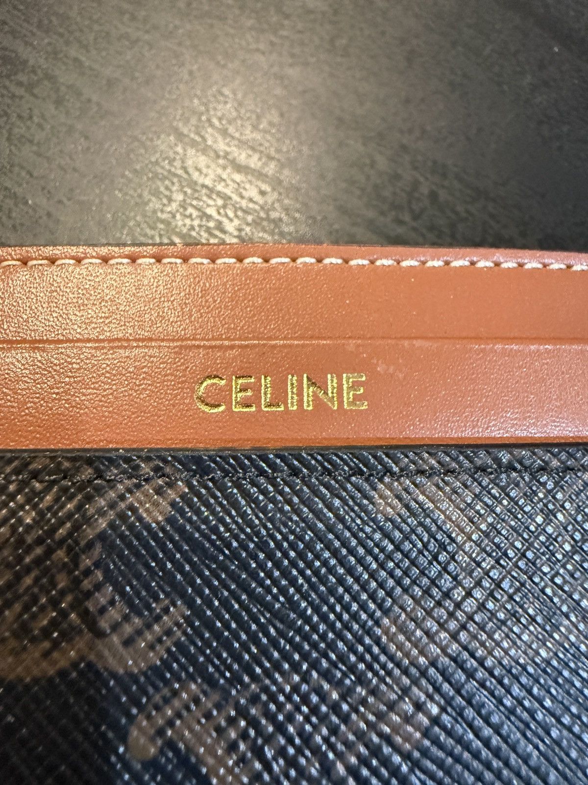 Celine Celine Medium Card Holder in Triomphe Canvas/Calfskin Size ONE SIZE - 5 Thumbnail