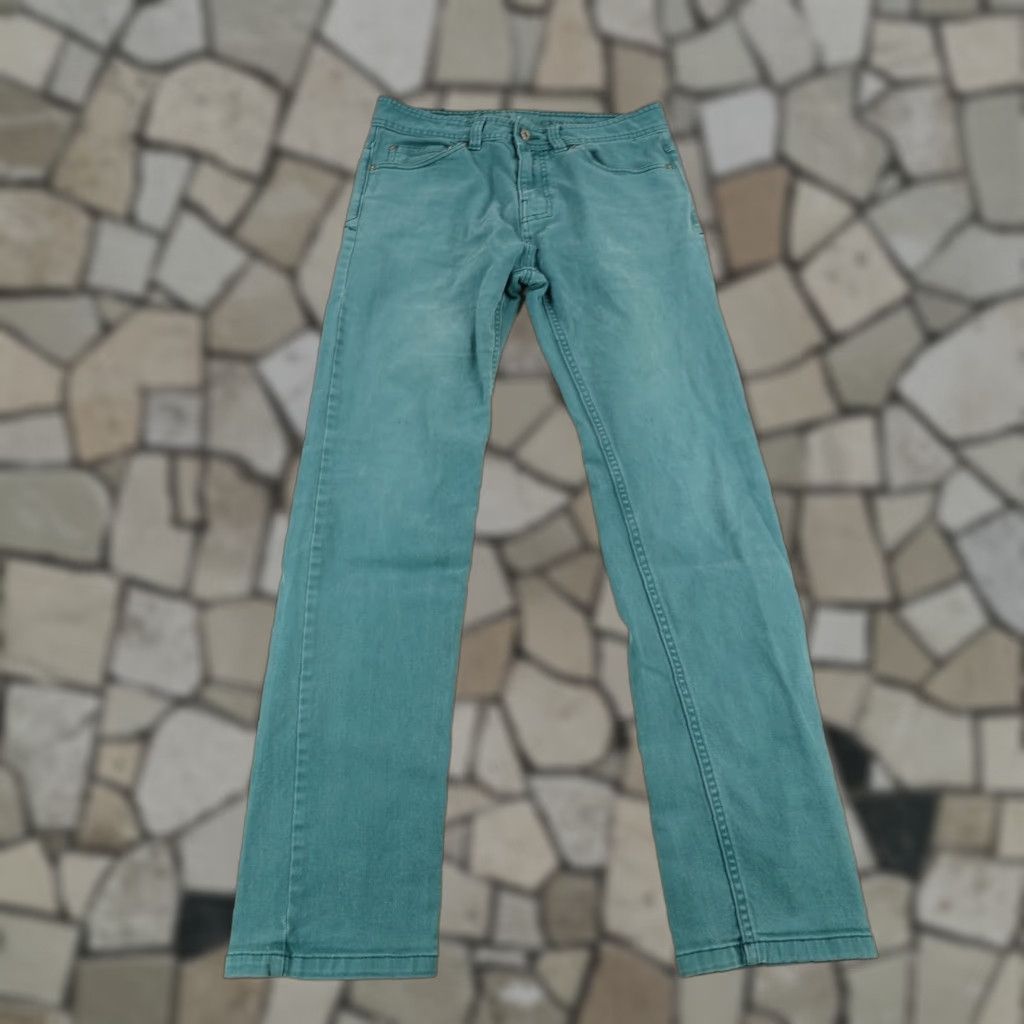 Prana VINTAGE Prana Jeans Mens 30 Slim Fit Denim Organic Cotton Blend Pants Green 2000s Mens Size US 30 / EU 46 - 1 Thumbnail