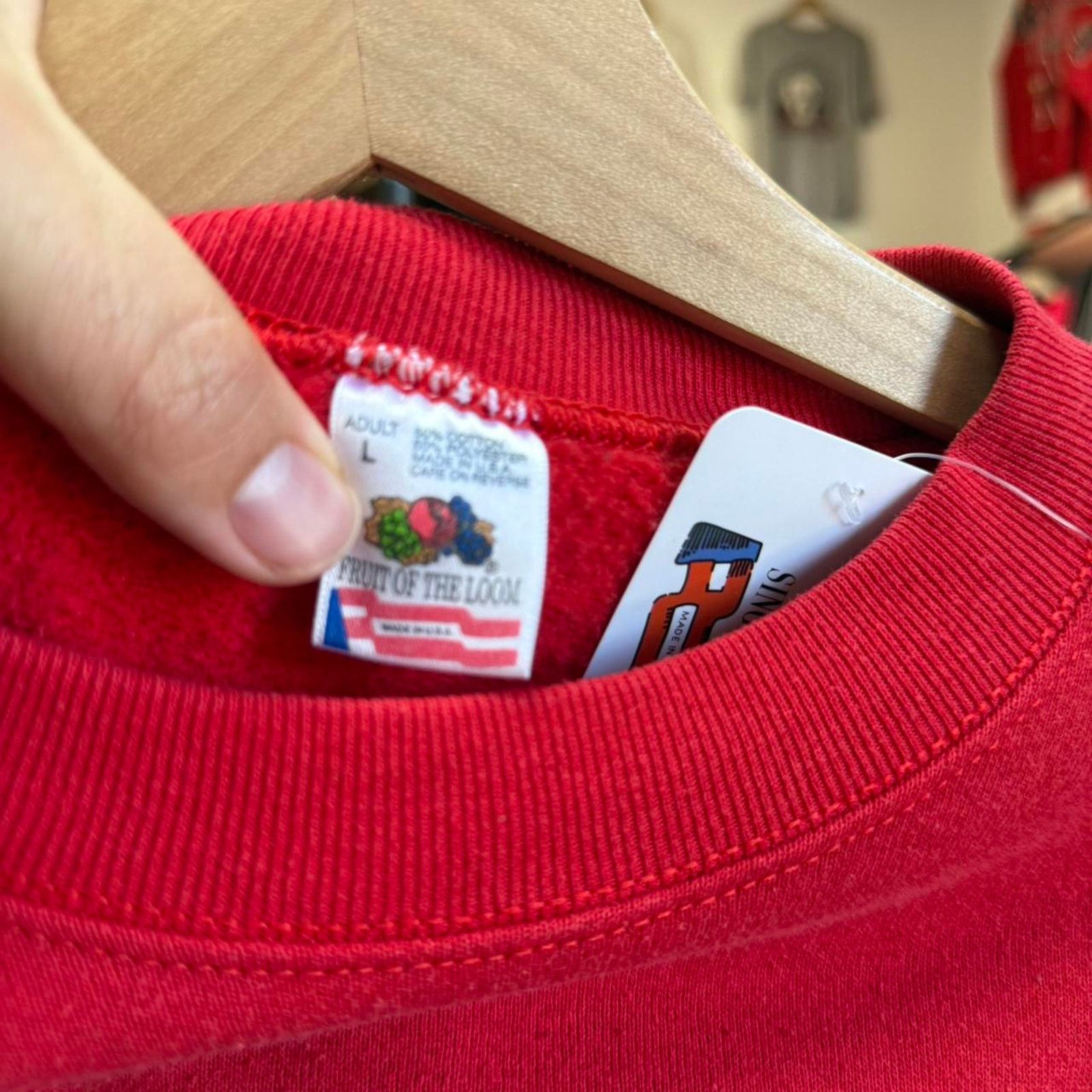 Vintage Vintage 90s Nebraska Huskers Mom Plaid Crewneck Size US L / EU 52-54 / 3 - 6 Thumbnail