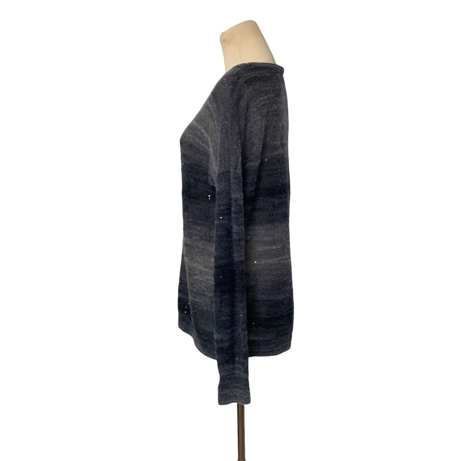 Vince Vince. gray virgin wool blend sequins sweater size small Size S / US 4 / IT 40 - 6 Thumbnail