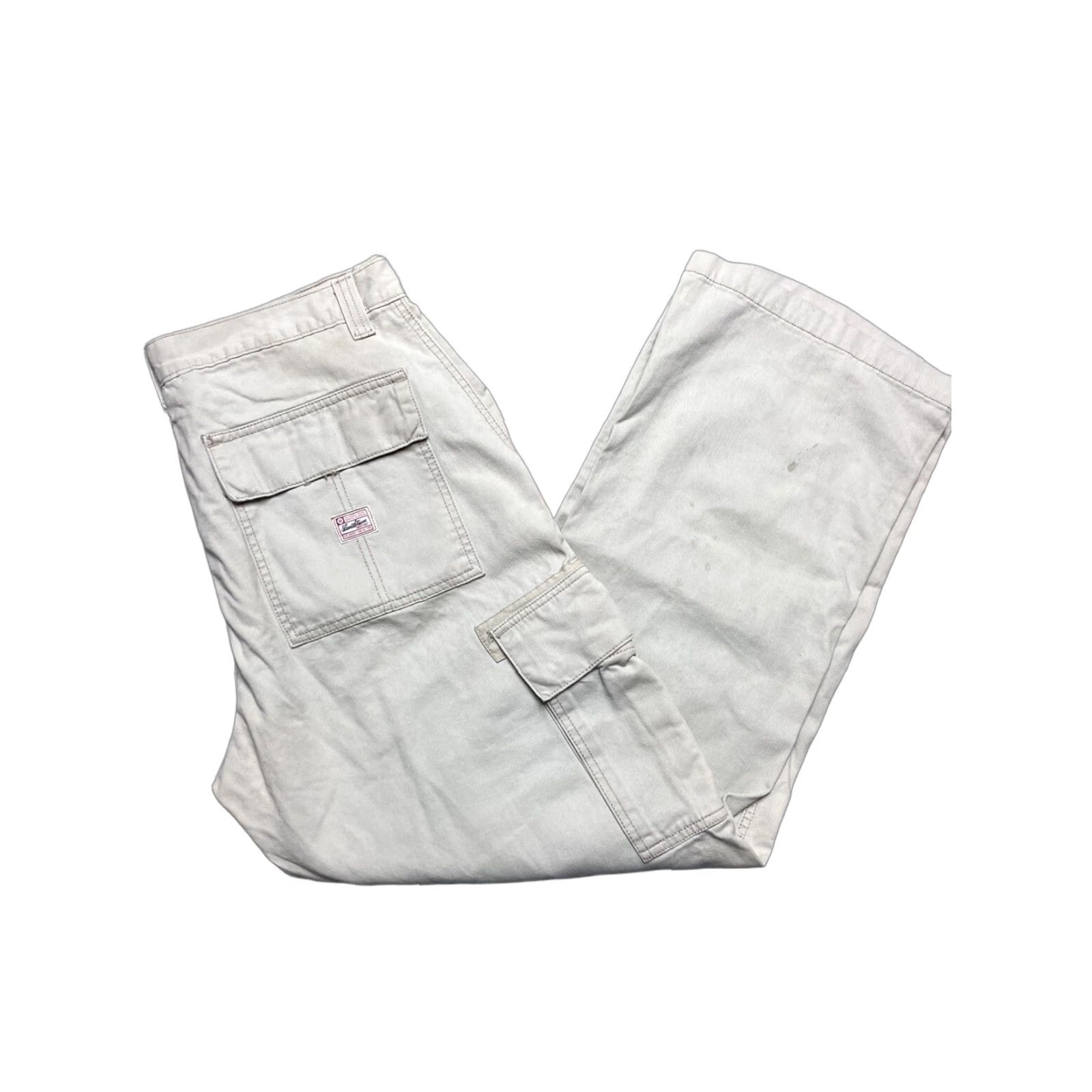 Levi's VINTAGE Levi’s Cargo Pants Chino Twill Khaki Y2K Baggy 35x30 Utility Skater Army Men Size 35 Beige Chino Pants Army Style Baggy 35x30 Size US 35 - 1 Thumbnail