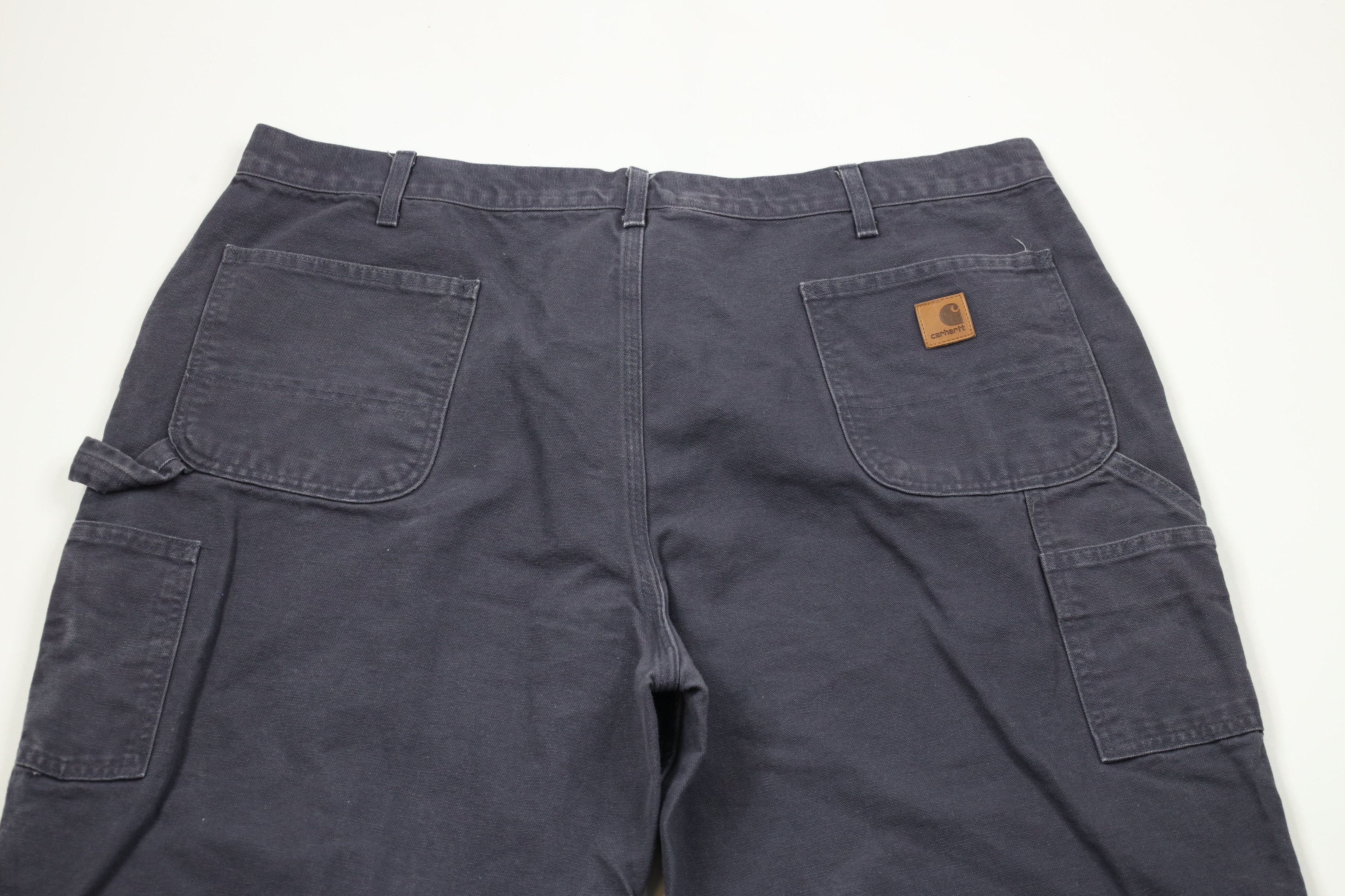 Carhartt × Vintage Vintage Carhartt Out Wide Leg Canvas Dungaree Pants Gray Size US 44 / EU 60 - 10 Thumbnail