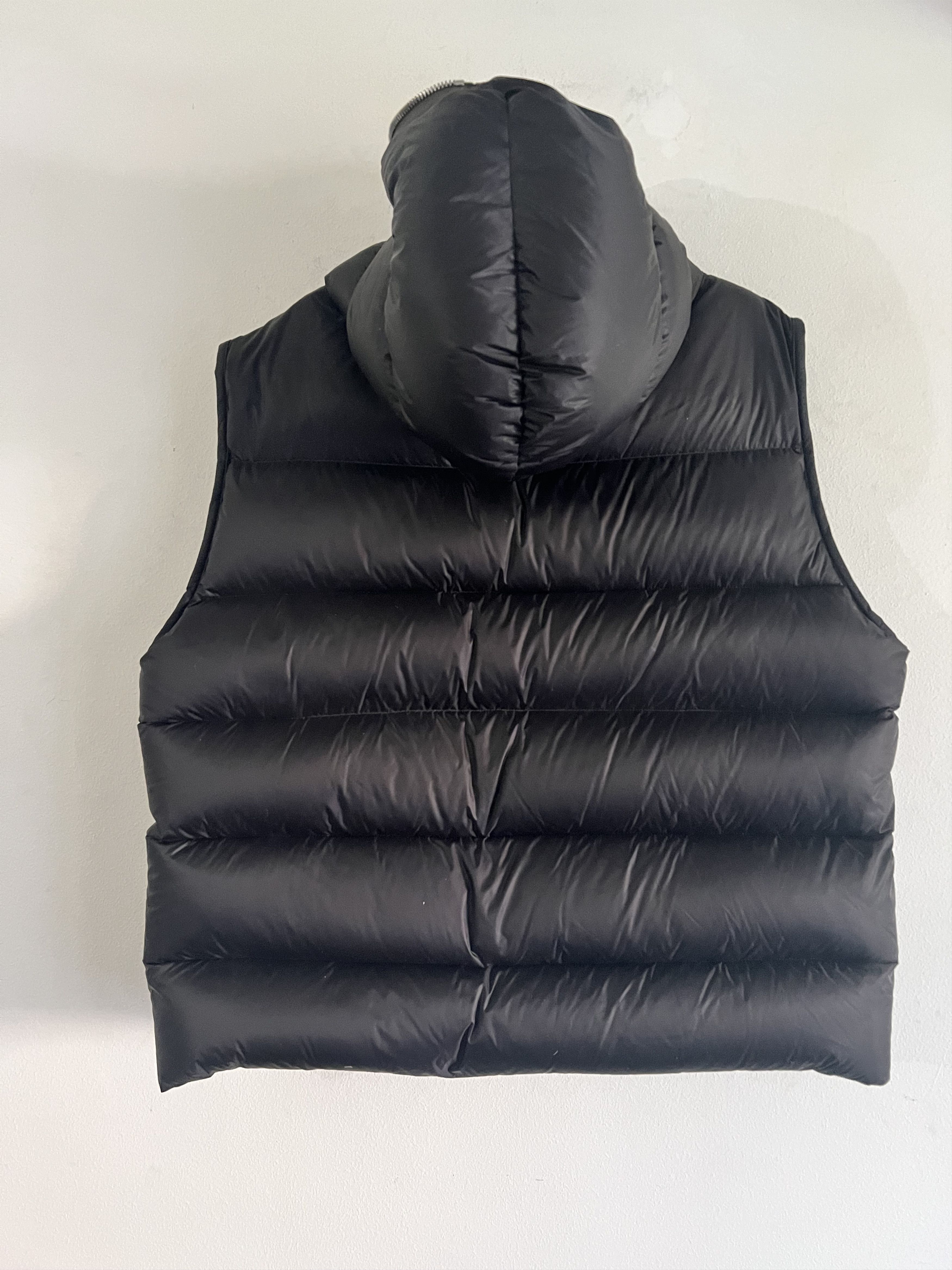 Rick Owens Runway FW22 Jumbo Gimp Down Jacket Black Sleeveless Size US L / EU 52-54 / 3 - 3 Thumbnail