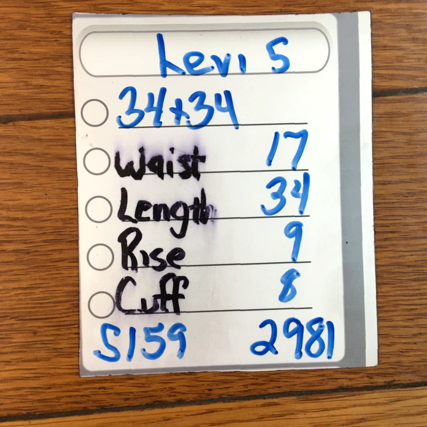 CO Signature Levi's Jeans Mens Regular Straight Blue Denim 34X34 Belt Loops 5-Pocket 100% Cotton Medium Wash Casual Wear Size US 34 / EU 50 - 8 Thumbnail