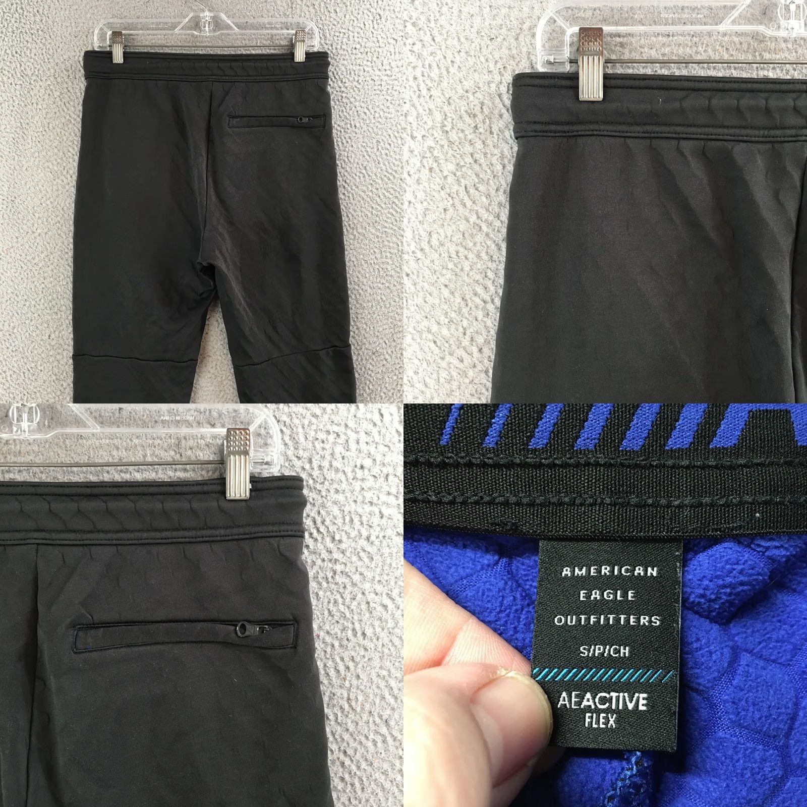 American Eagle Outfitters American Eagle Outfitters Active Flex Jogger Pants Mens S Capri Black Mid Rise Black Size US 29 - 9 Thumbnail