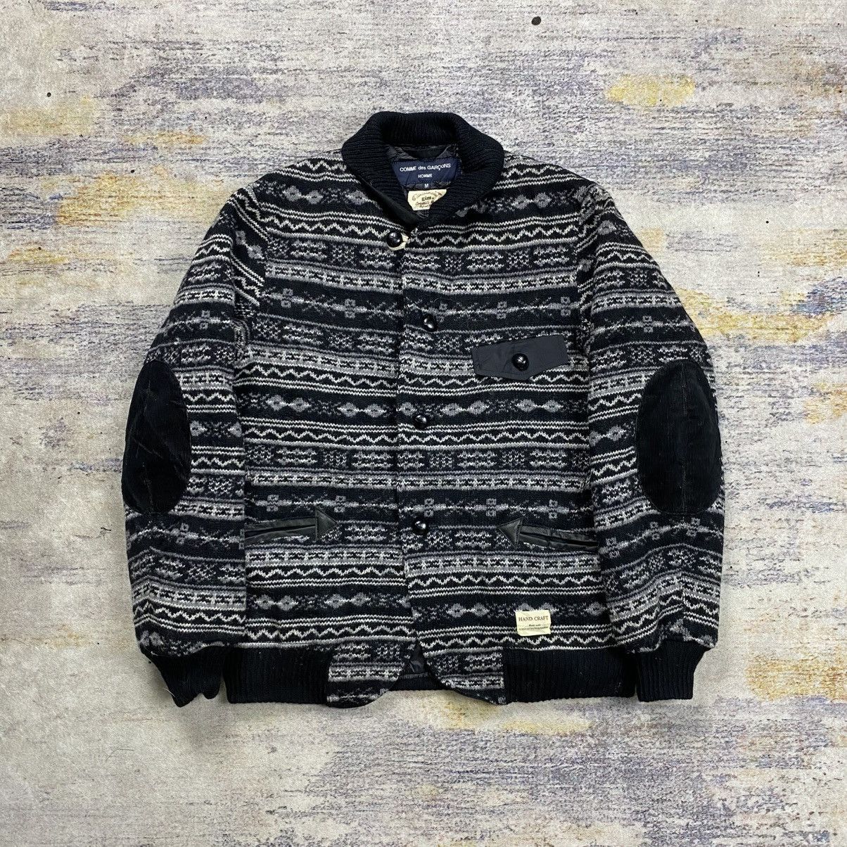 Comme des Garcons × Comme des Garcons Homme Comme des garcons homme hand craft manual knitting jacket Size US M / EU 48-50 / 2 - 1 Thumbnail