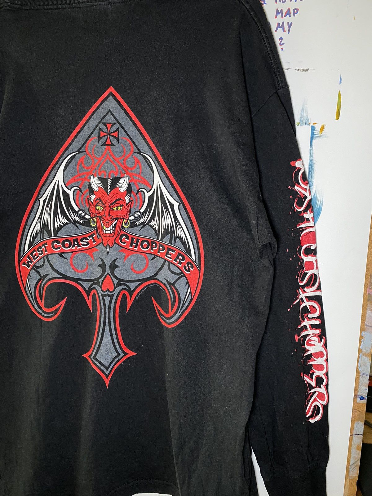 West Coast Choppers Devil longsleeve t Shirt XL vintage